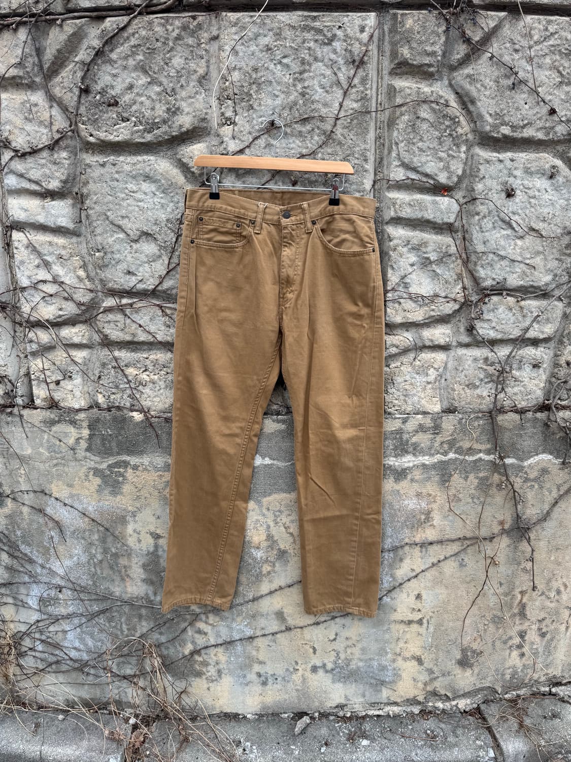 리바이스 505 코튼 팬츠 베이지 34 상품이미지1