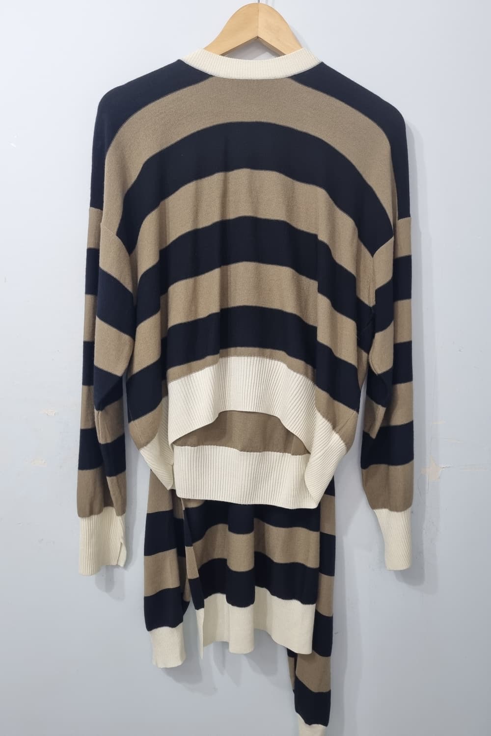 새상품 SONIA RYKIEL 스트라이프 후드 케이프 니트 55반 상품이미지6