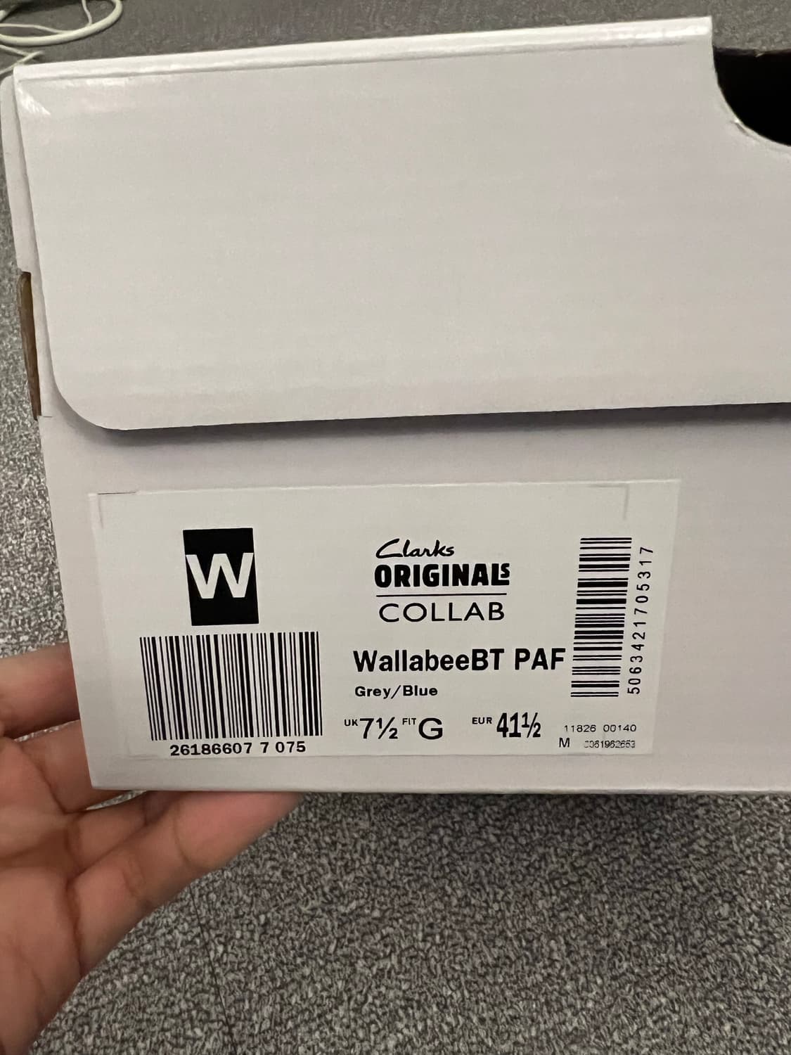 클락스 x 포스트 아카이브 팩션 (파프) 왈라비BT 그레이 블루 상품이미지4