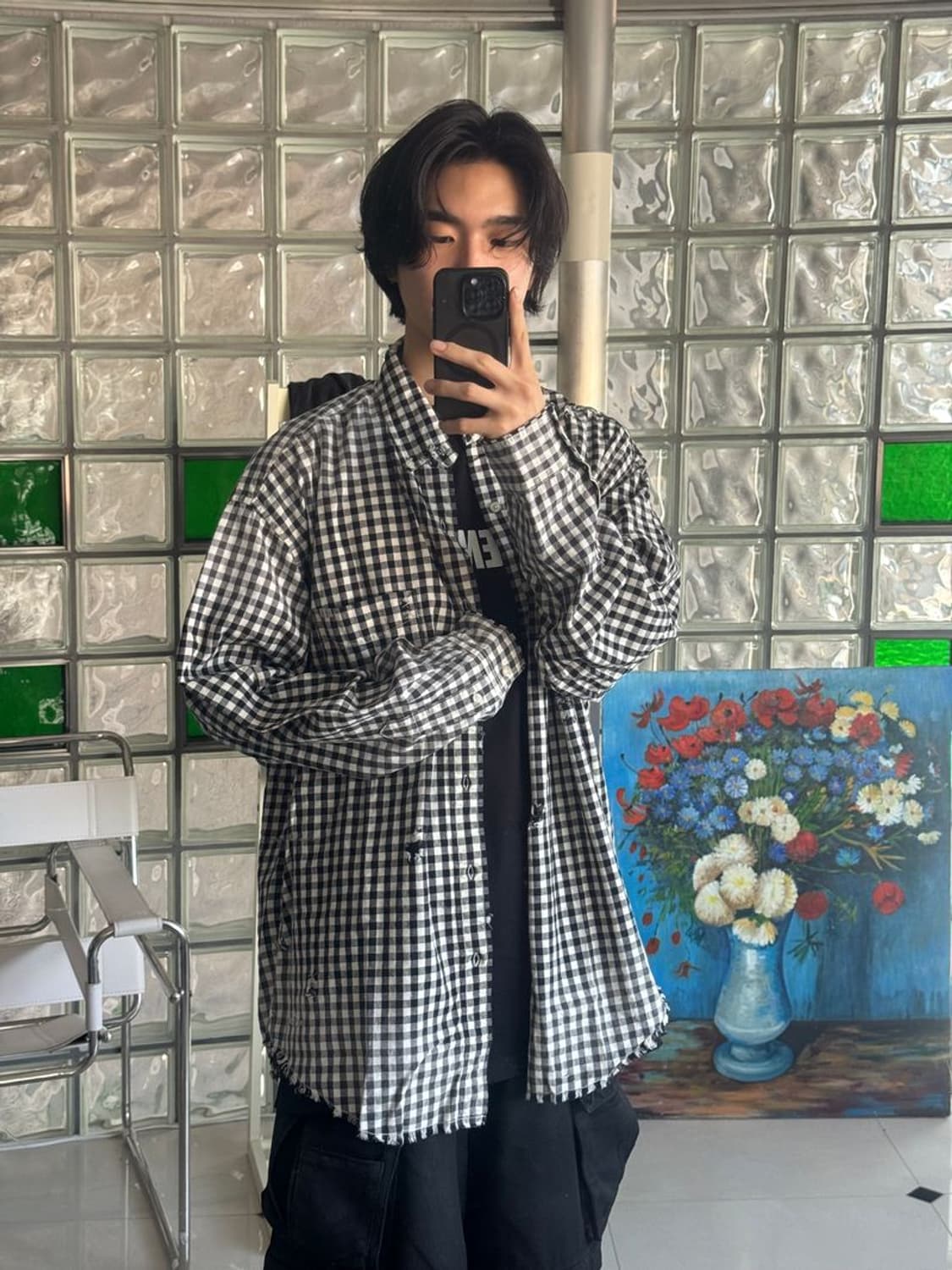 CRUSHED LS SHIRT 상품이미지1