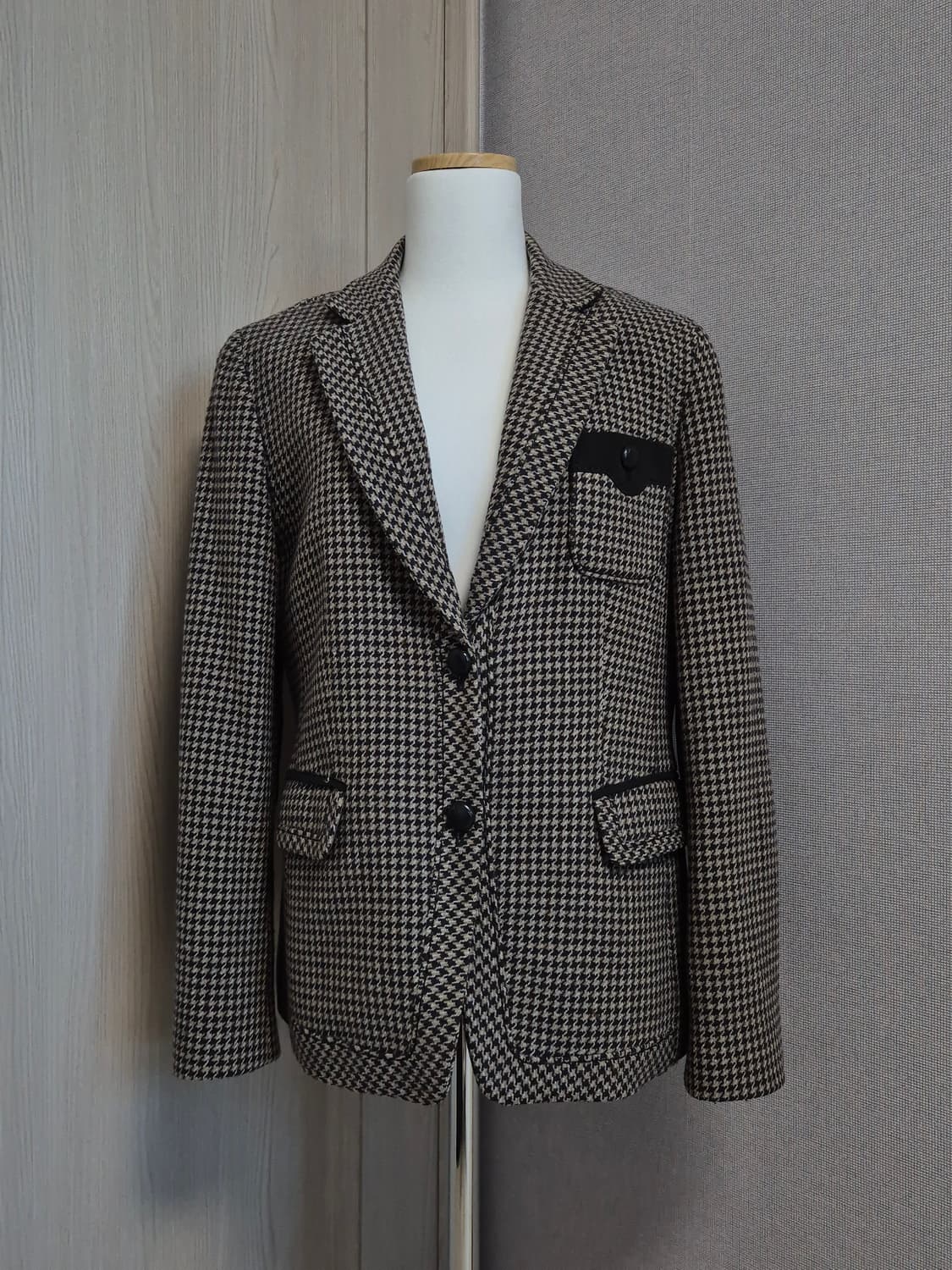 닥스 블루 브라운 패턴 블레이저 자켓 상품이미지1