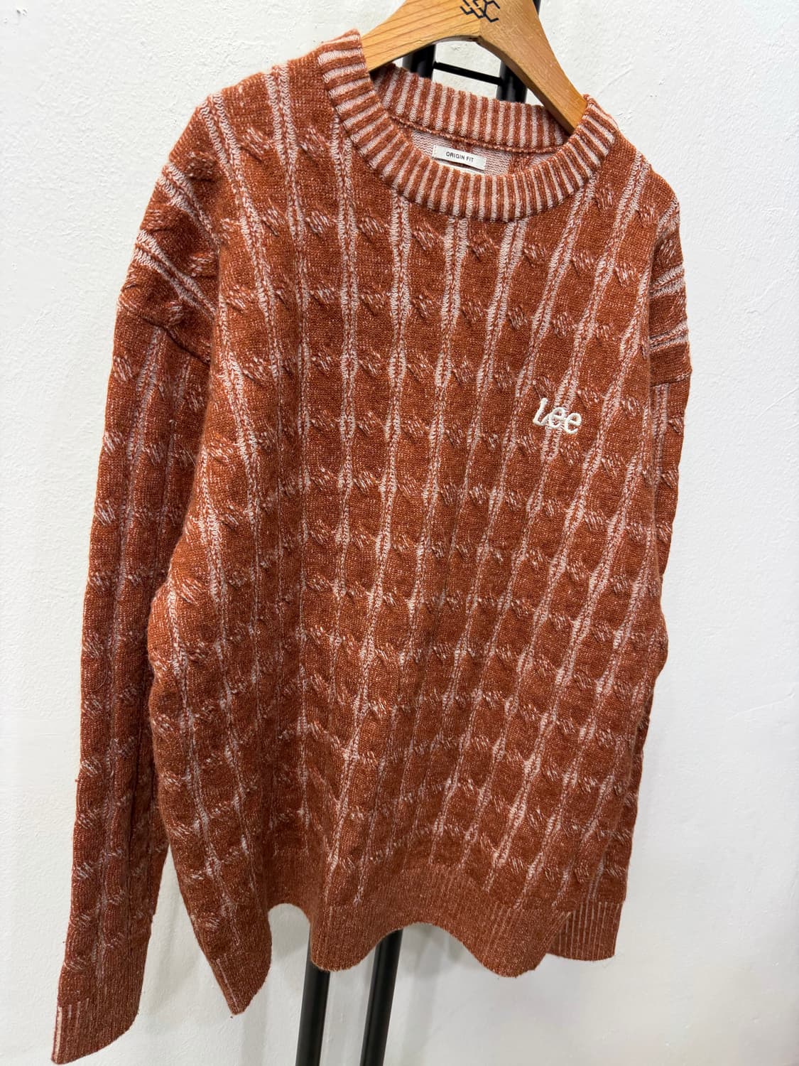 정품) Lee 리 남성 루즈핏 니트 스웨터 M 상품이미지2
