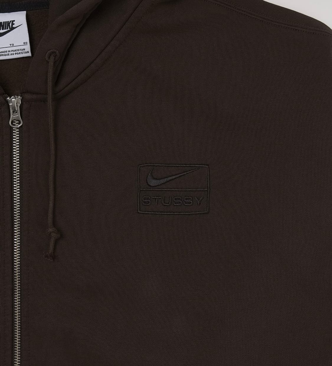 [XL] 나이키 x 스투시 스톤 워시드 플리스 집 후디 다크 신더 상품이미지3