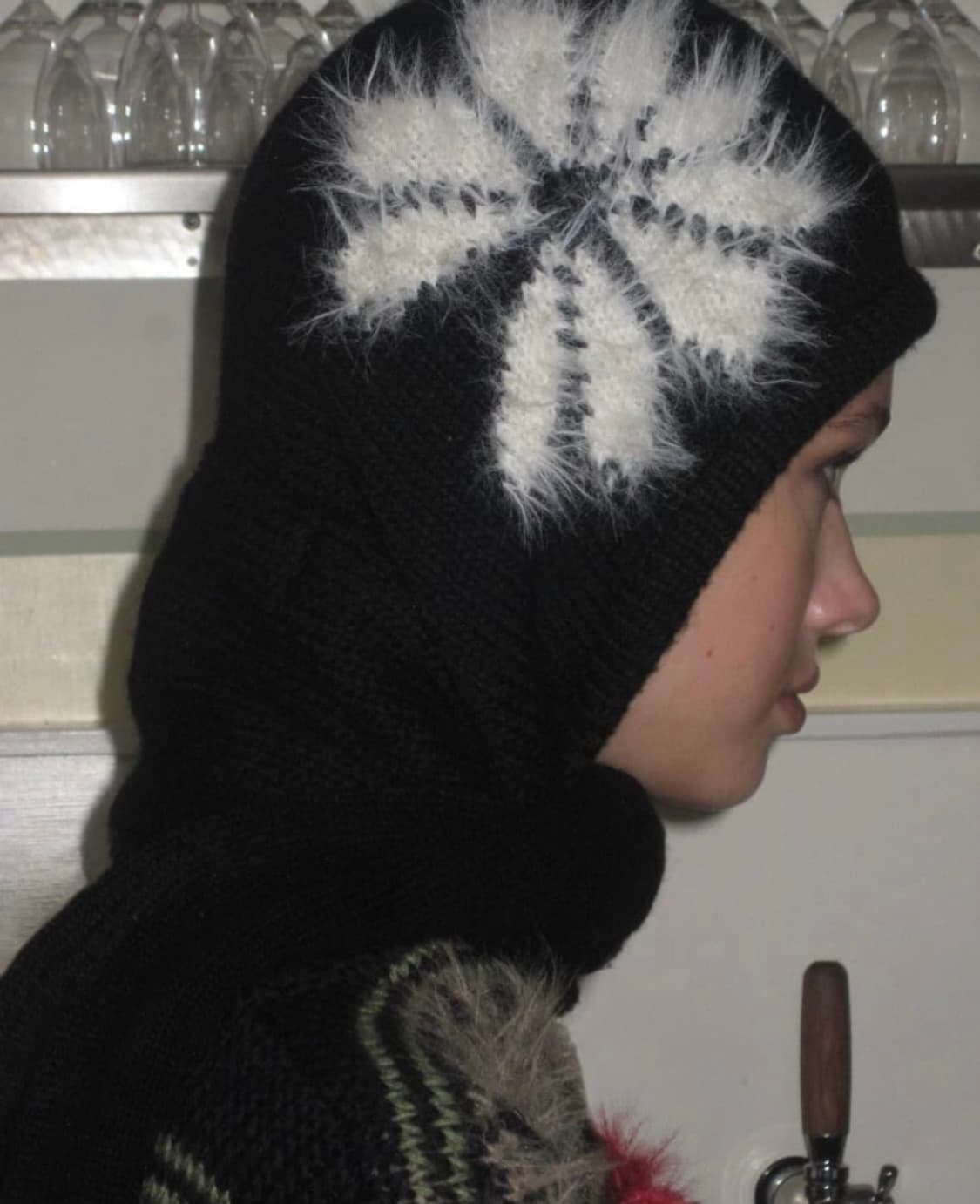 오픈와이와이 자카드 후디 머플러 상품이미지2