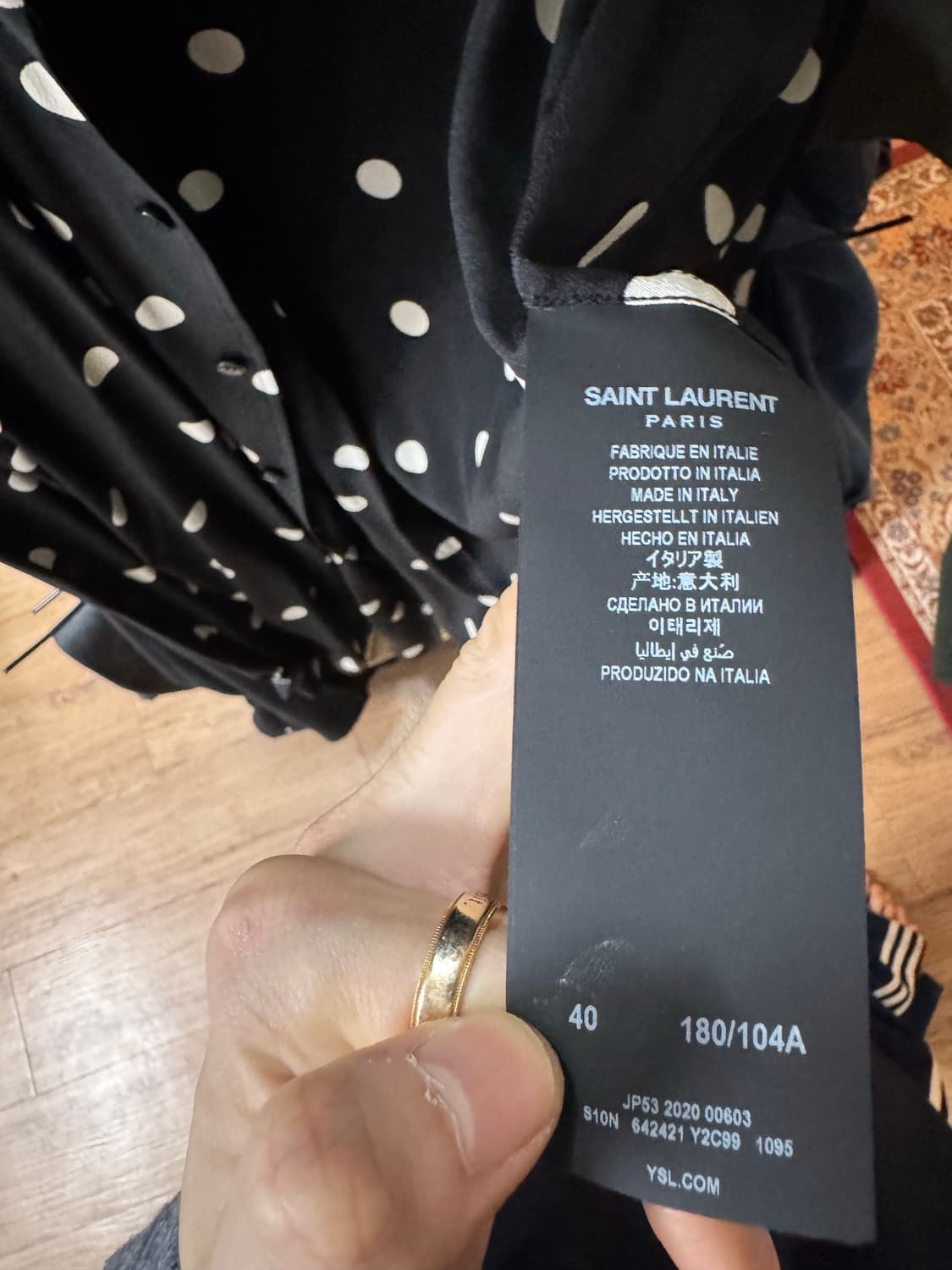 Saint Laurent 도트 셔츠 상품이미지2