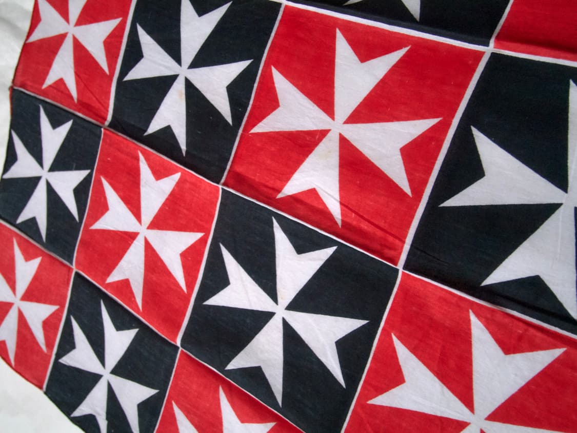[ maltese cross pattern scarf ] 상품이미지3