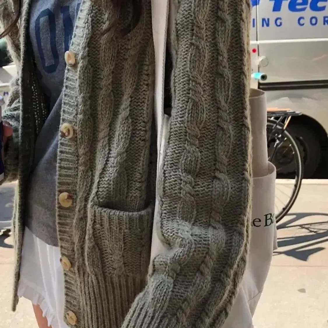 더바넷 그래니 가디건 _ gray (s) 상품이미지2