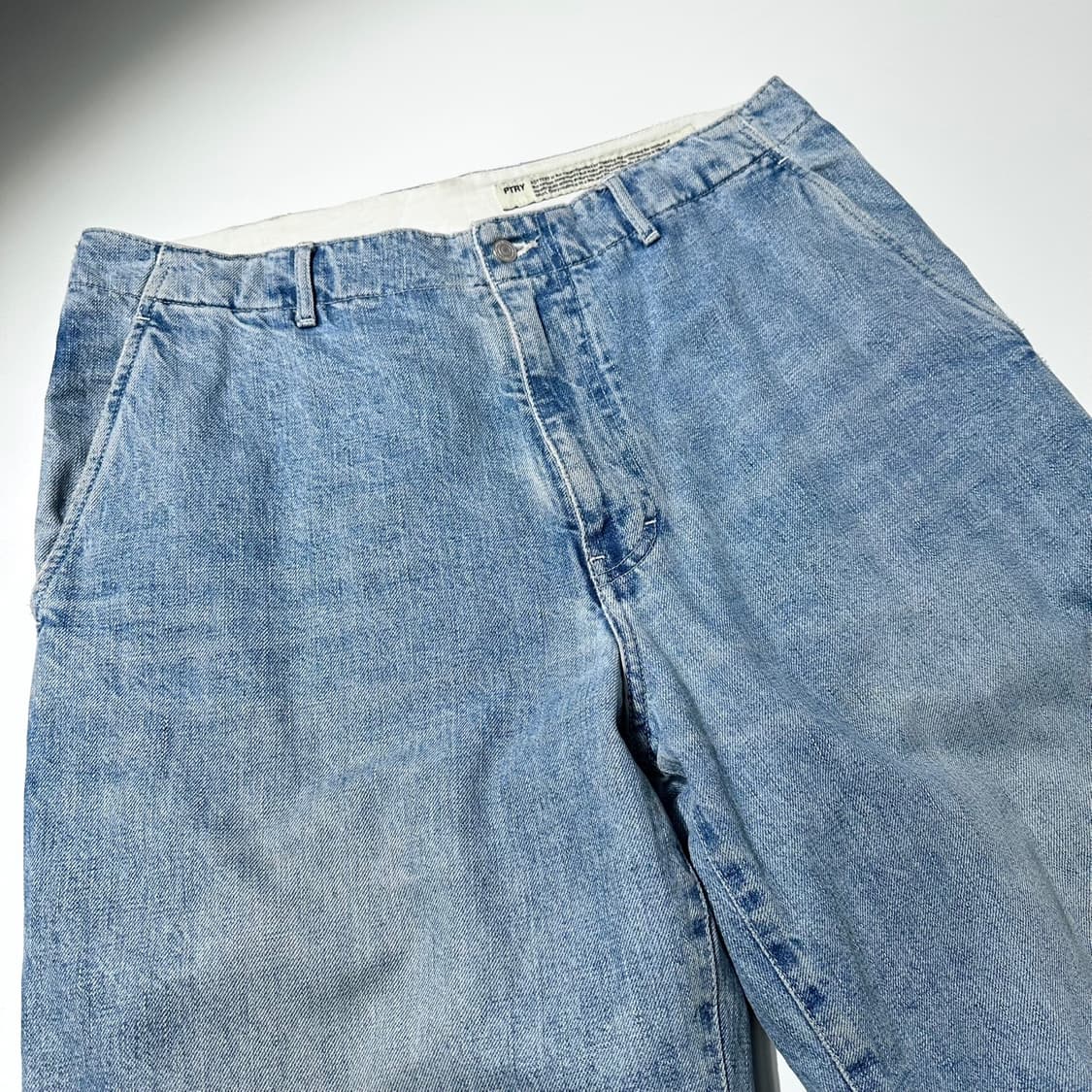 22fw 포터리 워시드 와이드 데님 팬츠 상품이미지3