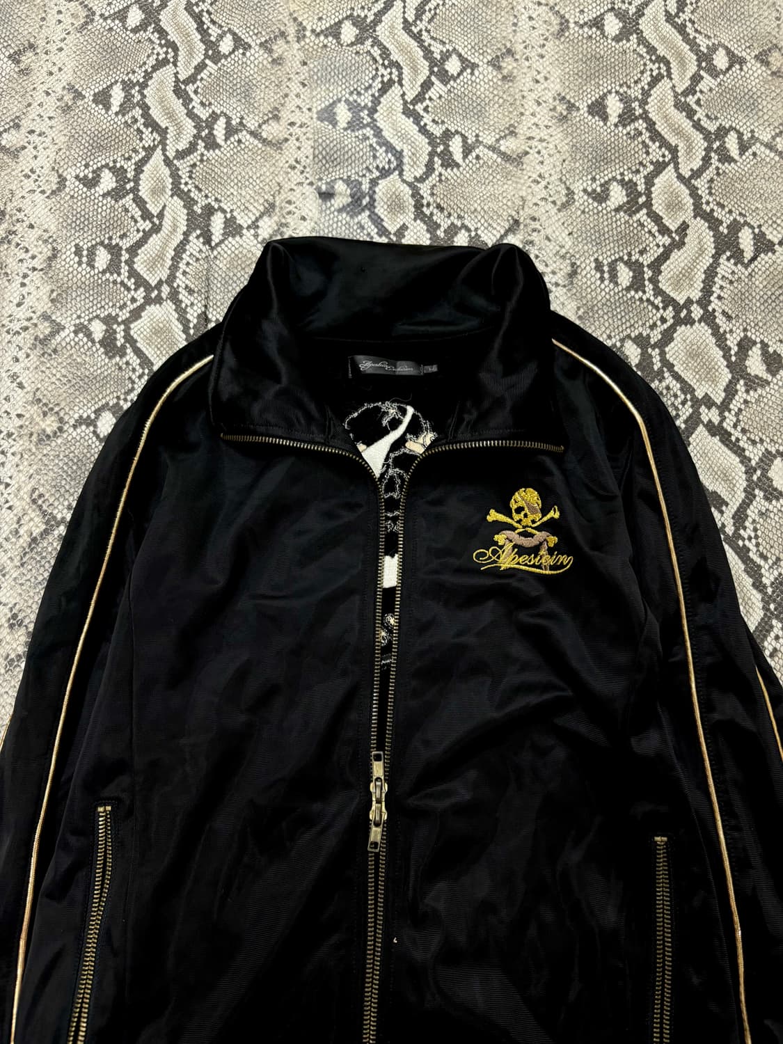 “Vintage” 00’s Mood Skull Print 2-way Zi 상품이미지4