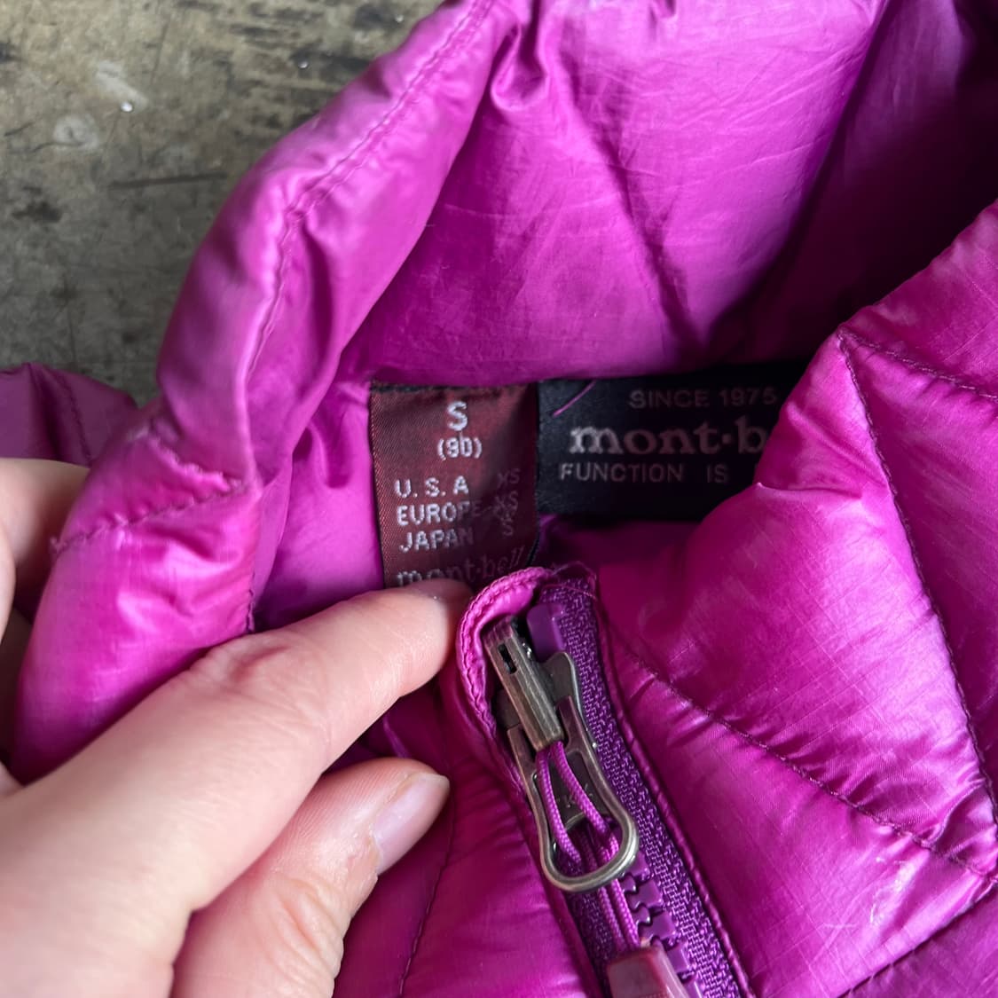 몽벨 퀼팅 경량 패딩 상품이미지6