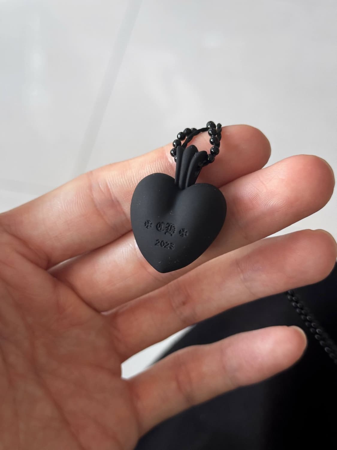 rubber heart silicon necklace 실리콘 목걸이 상품이미지2