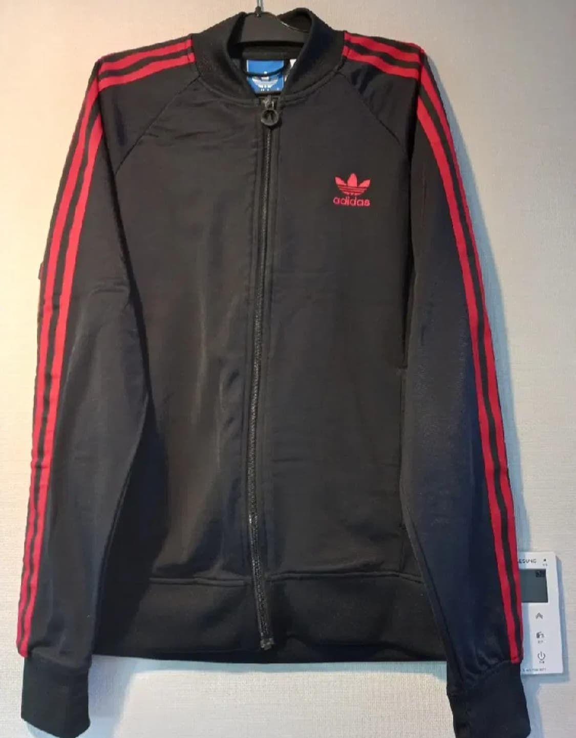 아디다스 대장급 검빨 블랙 트랙탑 저지 져지집업 95/M 상품이미지1
