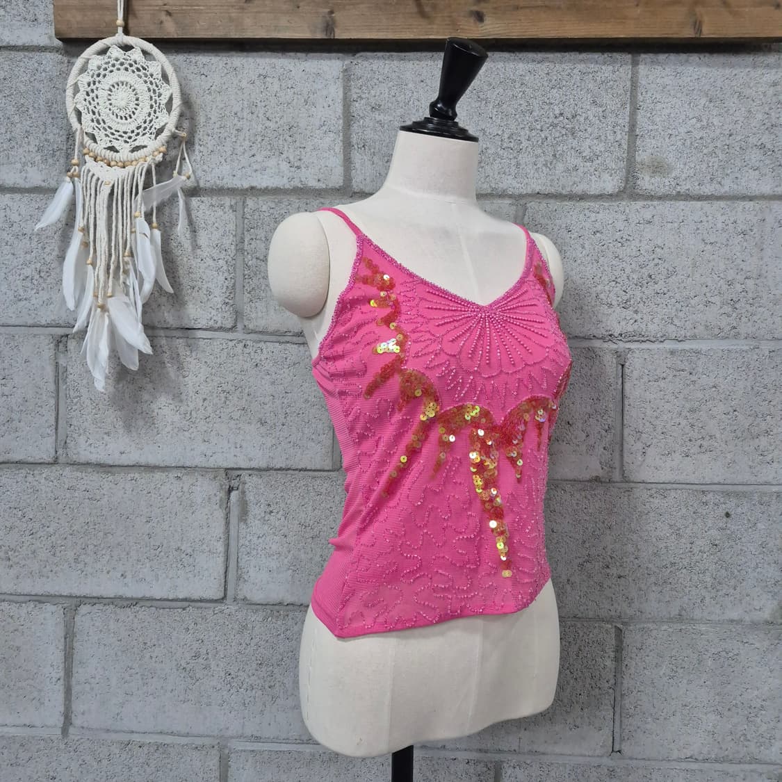 비즈 스팽글 나시티 상품이미지2