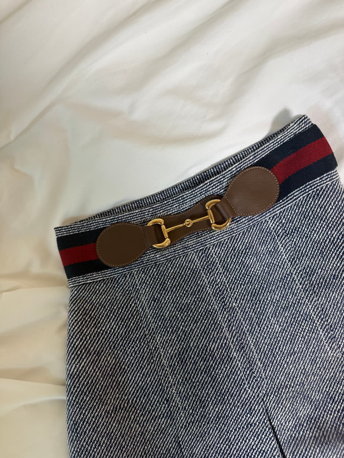 구찌 울 혼방 플리츠 스커트 36 상품이미지2