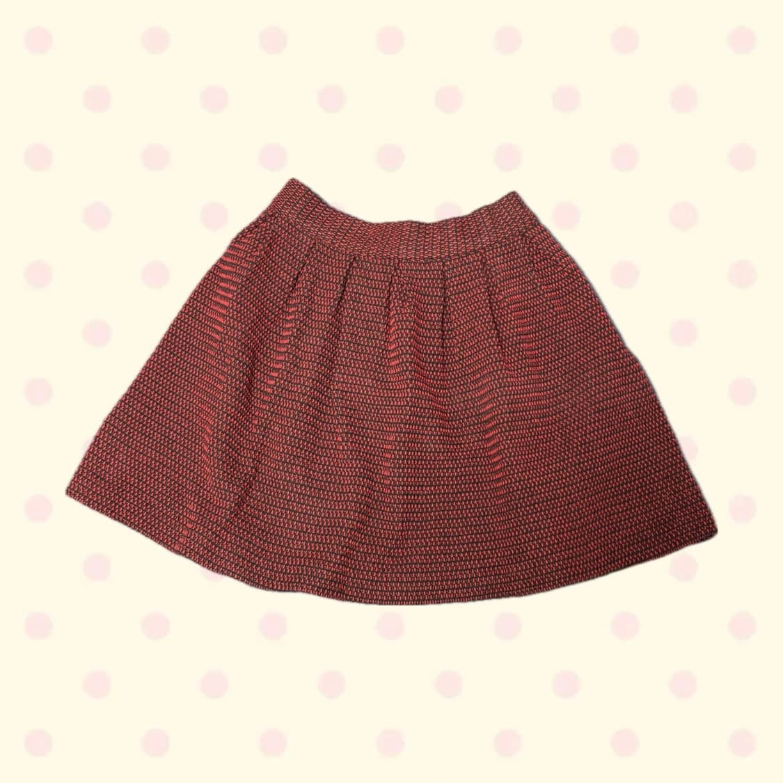 빈티지 레드 미니 스커트 상품이미지1