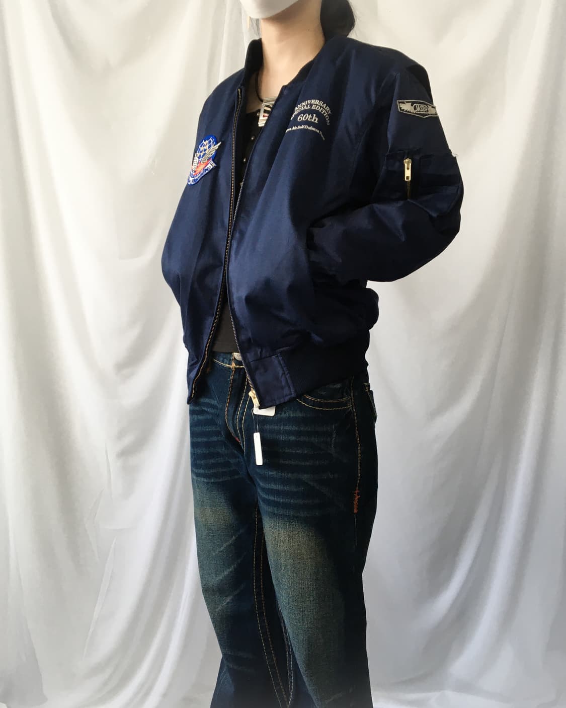 Patch point flight jacket 상품이미지5