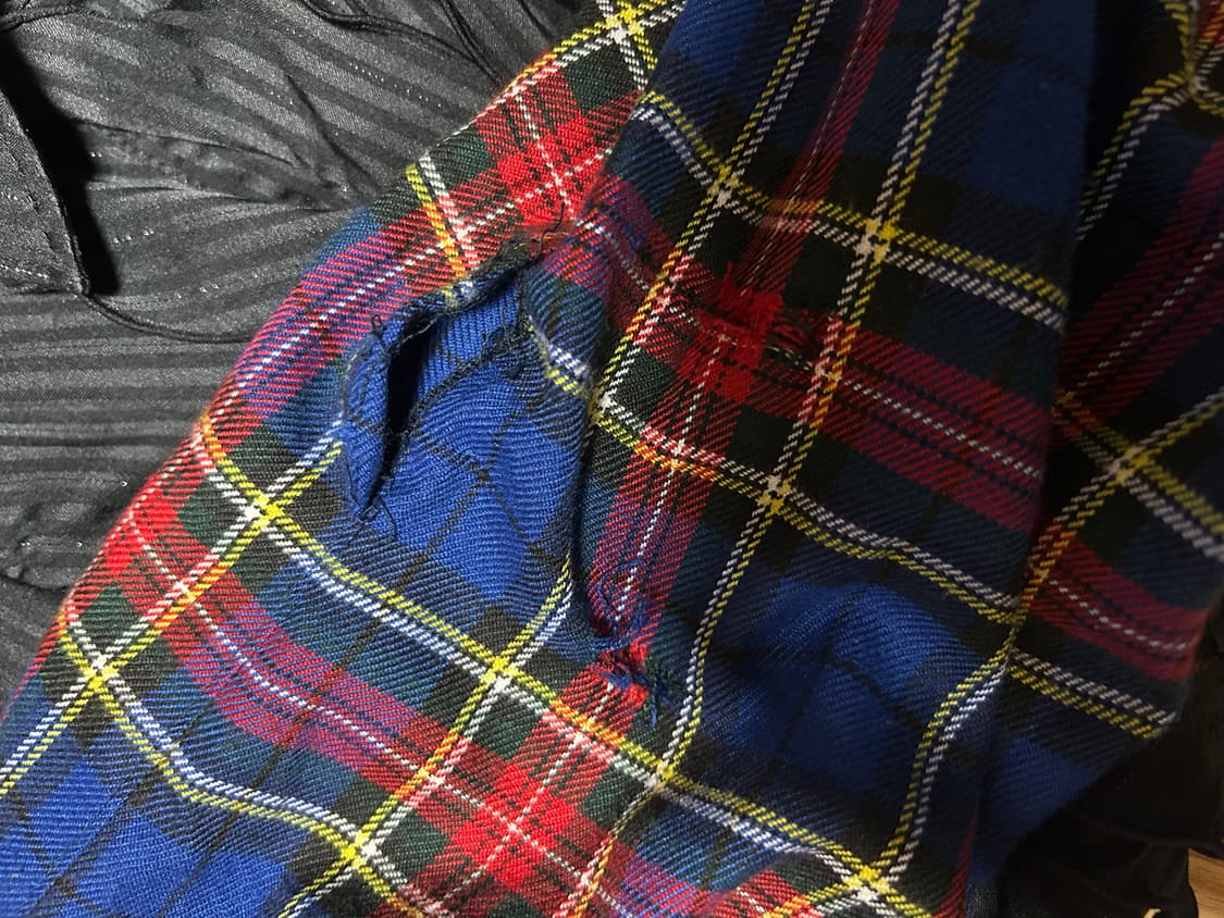 *rare design* 2000s 펑크 타탄체크 본디지 팬츠 상품이미지6