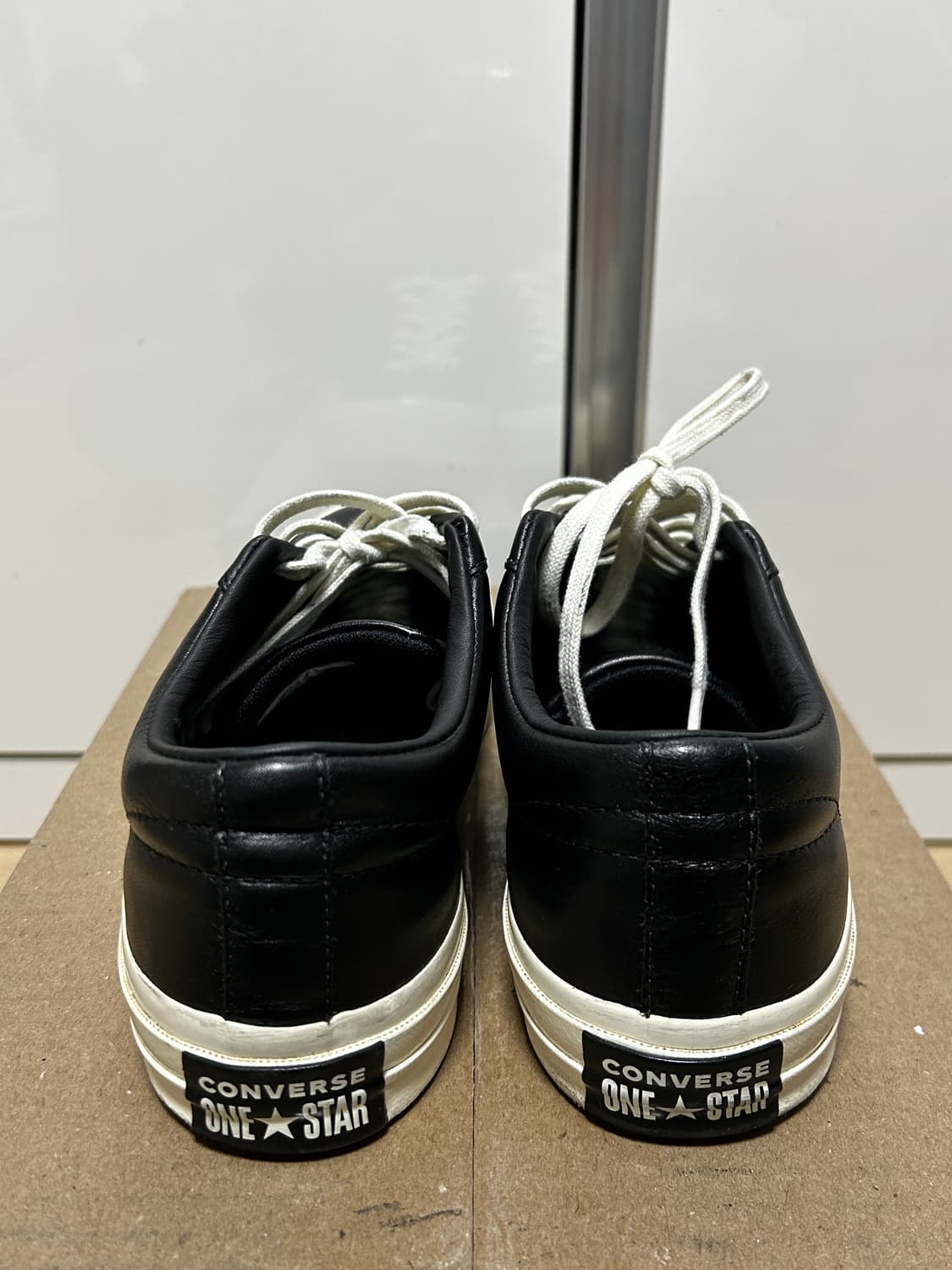 컨버스 원스타 로우 레더 블랙 (260) 상품이미지2