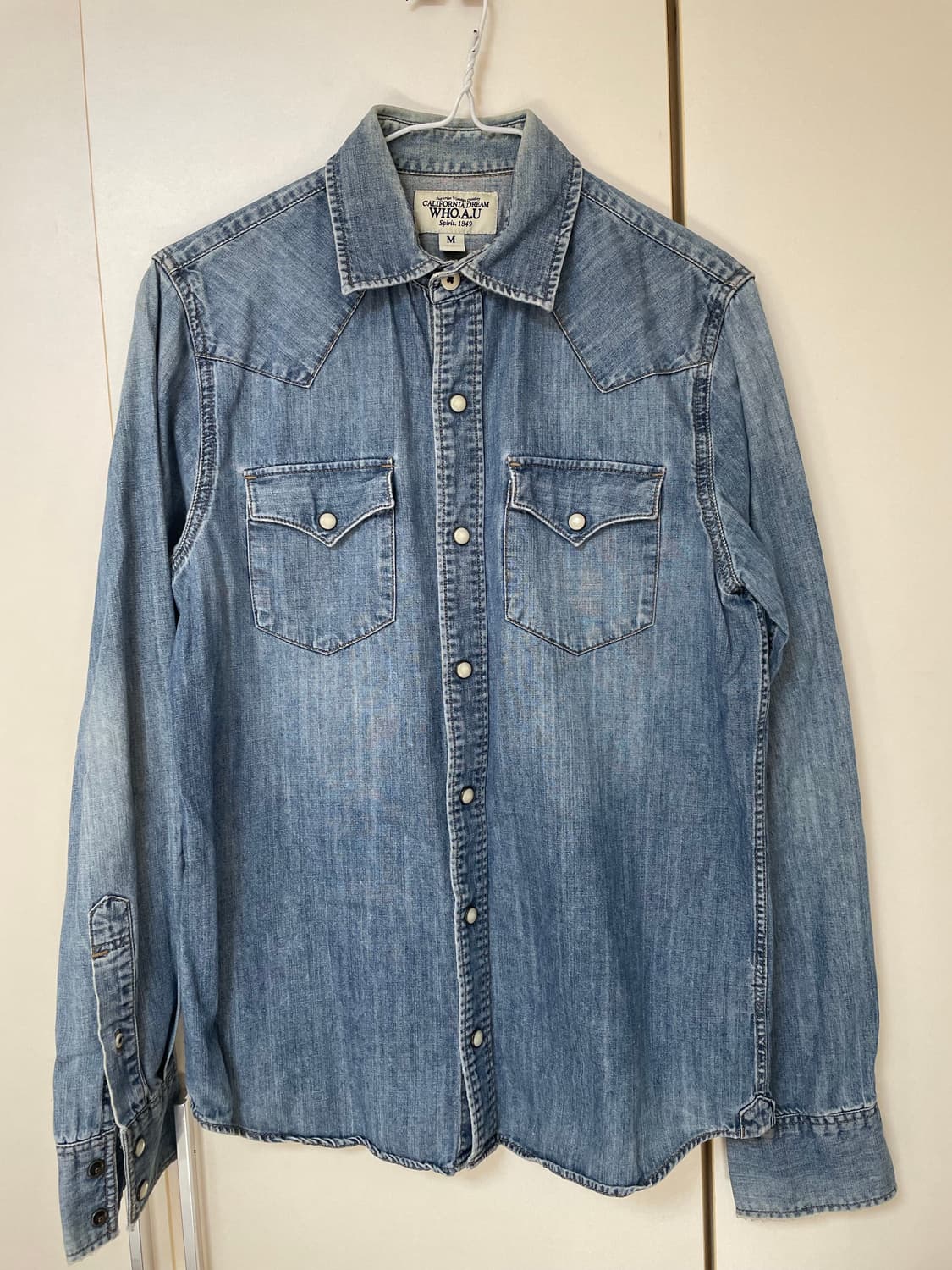 WHO.A.U 데님 셔츠 M 상품이미지1
