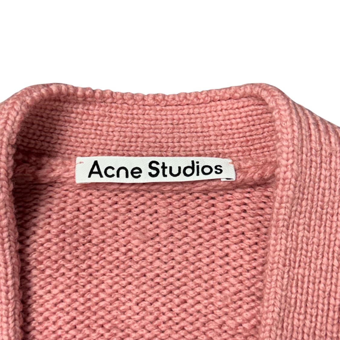 (XXS) 아크네 스튜디오 오버사이즈 울 블렌드 가디건 핑크 상품이미지4