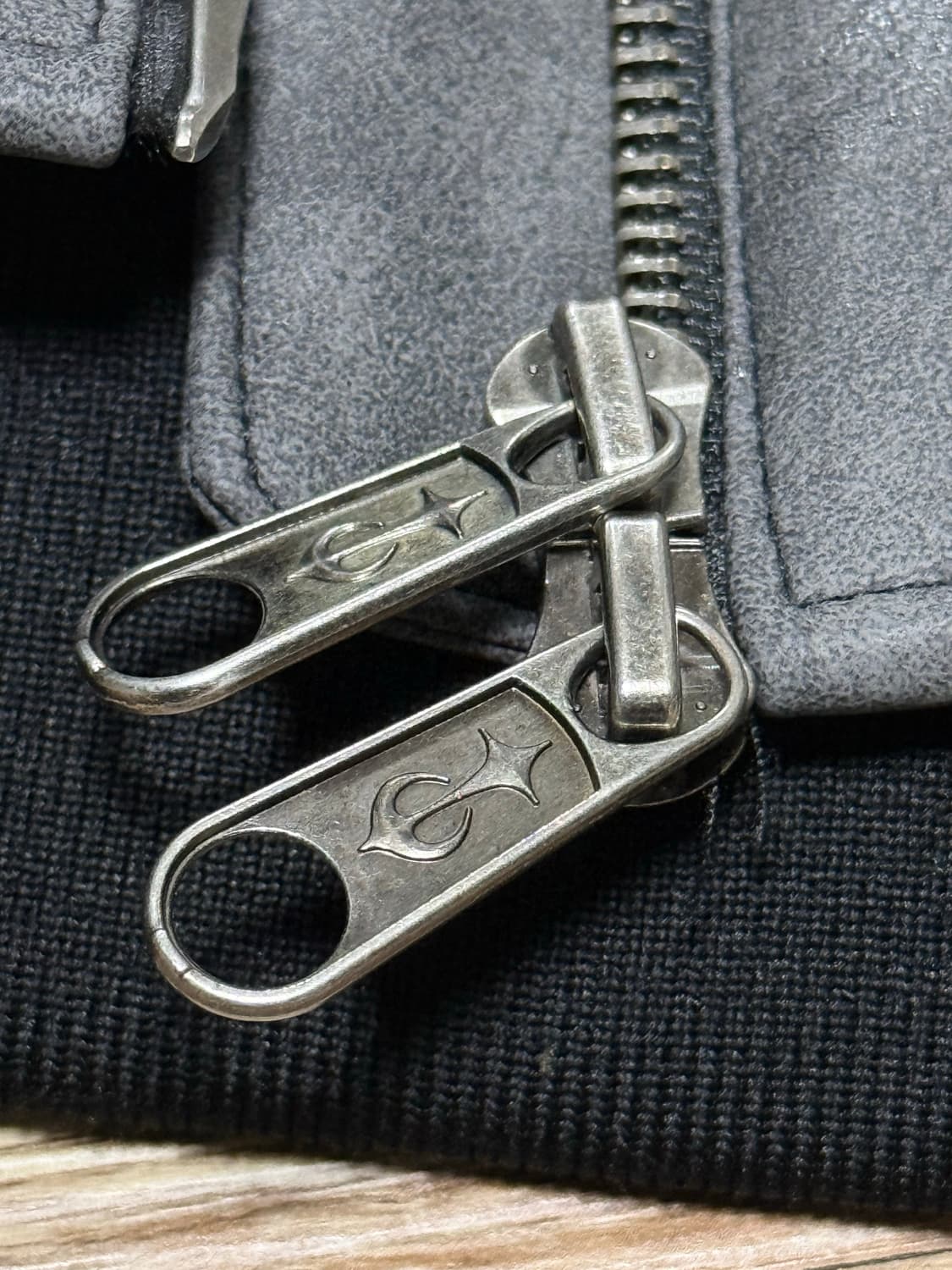 M) 떠그클럽 아디다스 팀가이스트 레더 자켓 블랙 앤티크 실버 상품이미지7