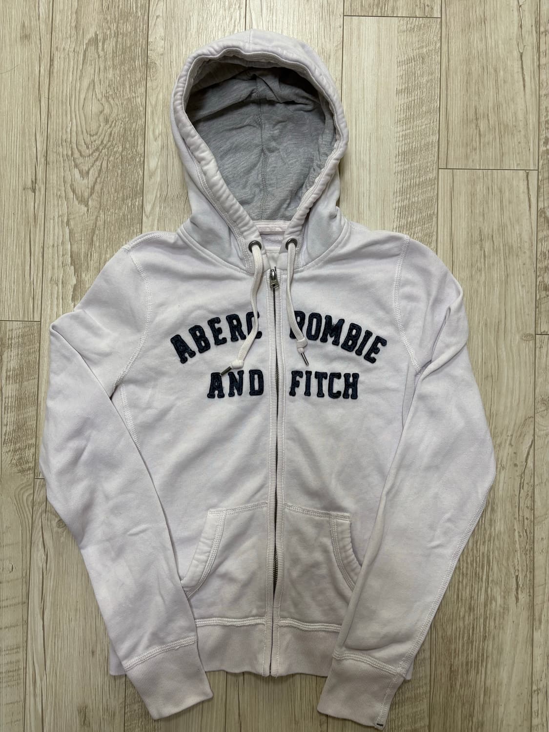 아베크롬비 딱붙핏 후드집업 화이트 m 상품이미지1