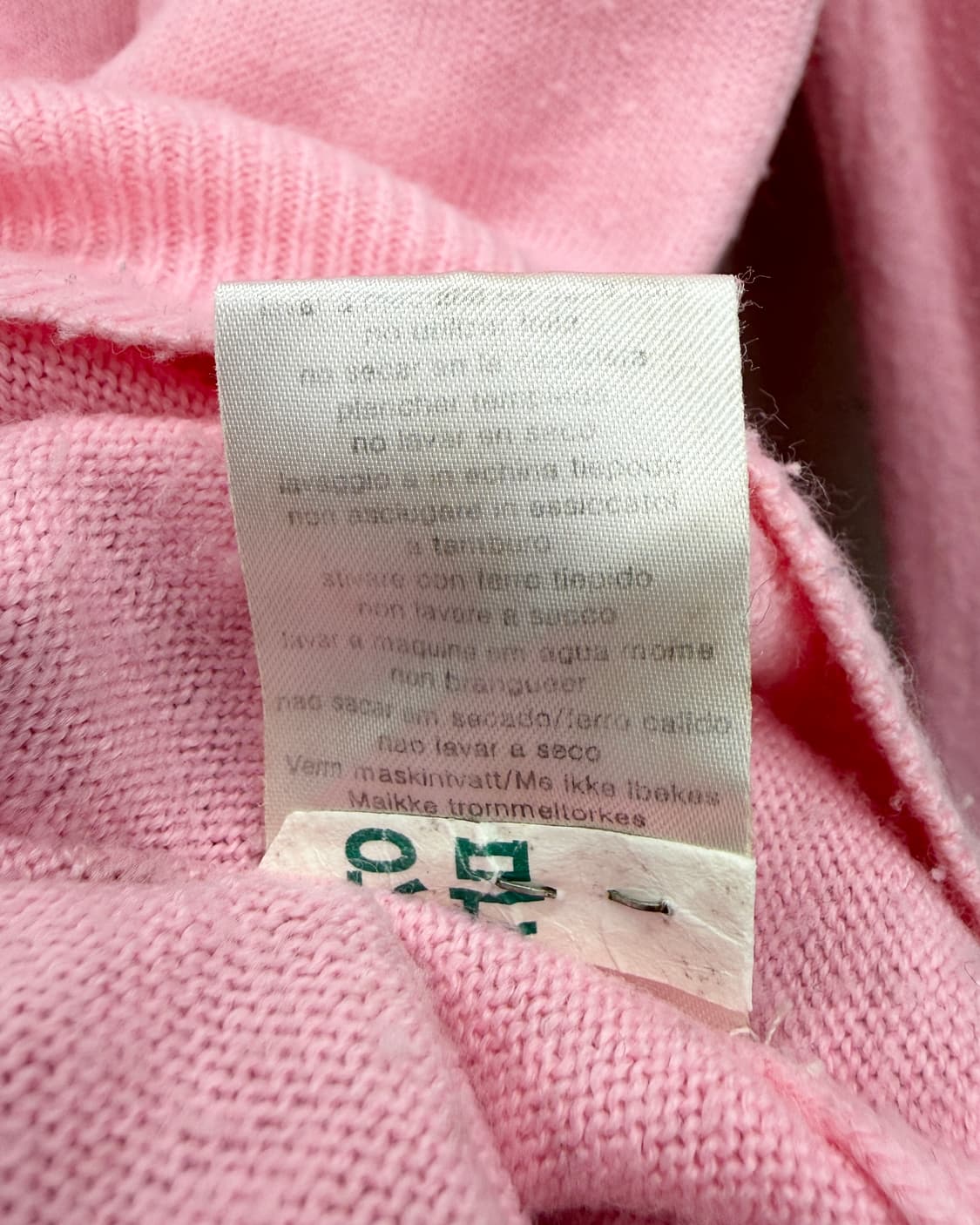 버버리 90s 라운드넥 코튼 니트 가디건 상품이미지5