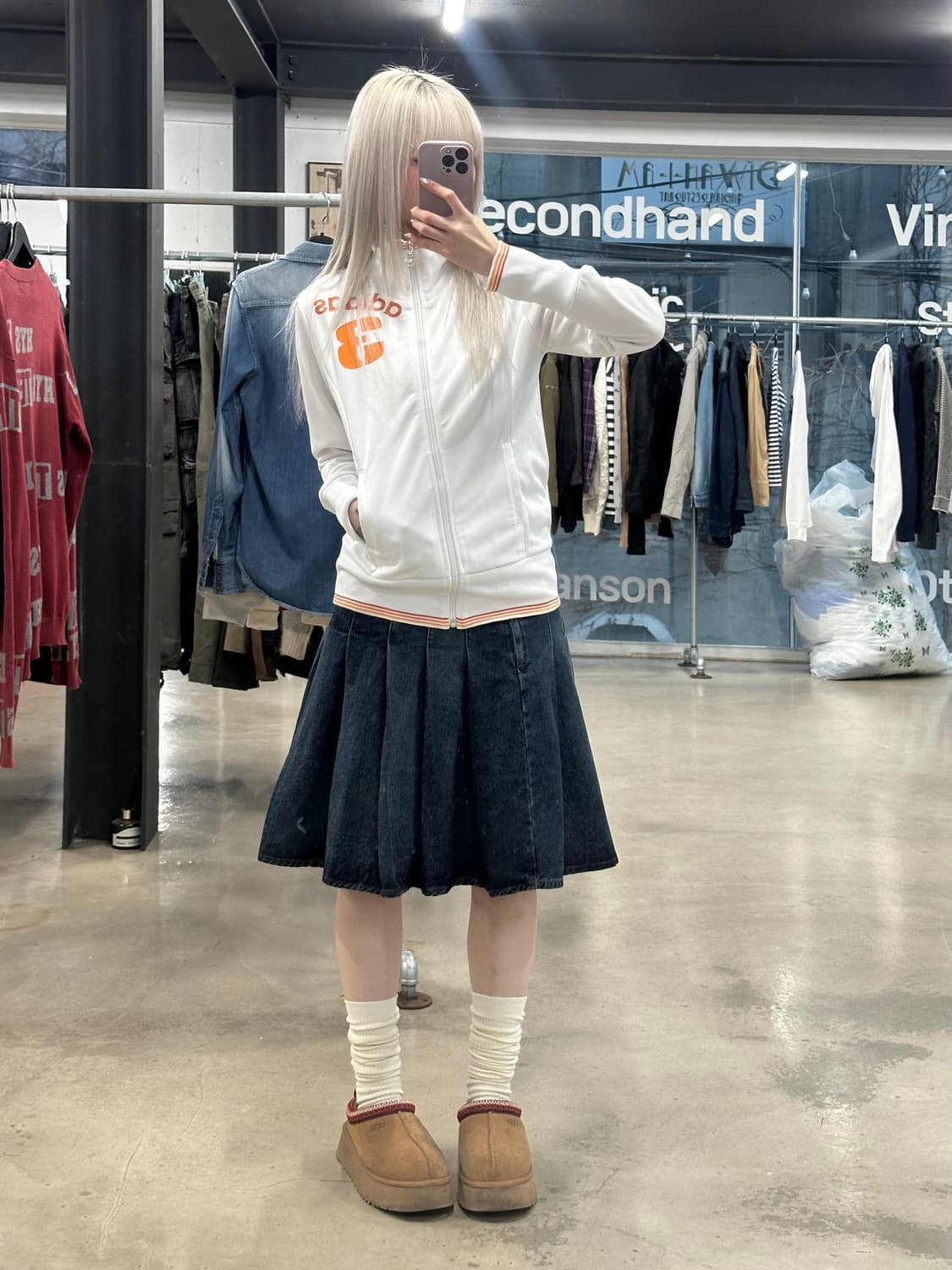 아디다스 오렌지 매쉬 트랙 자켓 상품이미지3