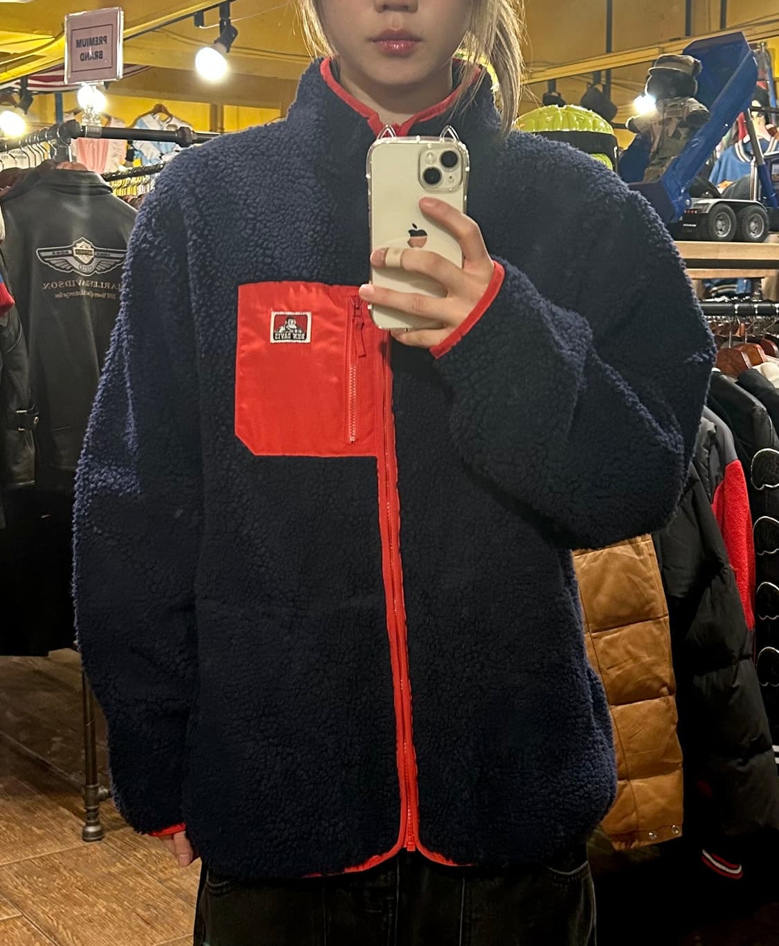 [HI] 벤 데이비스 양털 후리스 네이비 상품이미지1