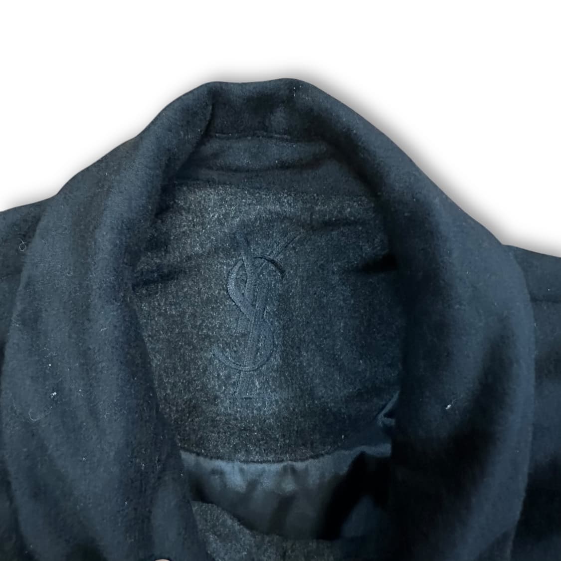 입생로랑 울캐시미어 카라 블루종 자켓 상품이미지4