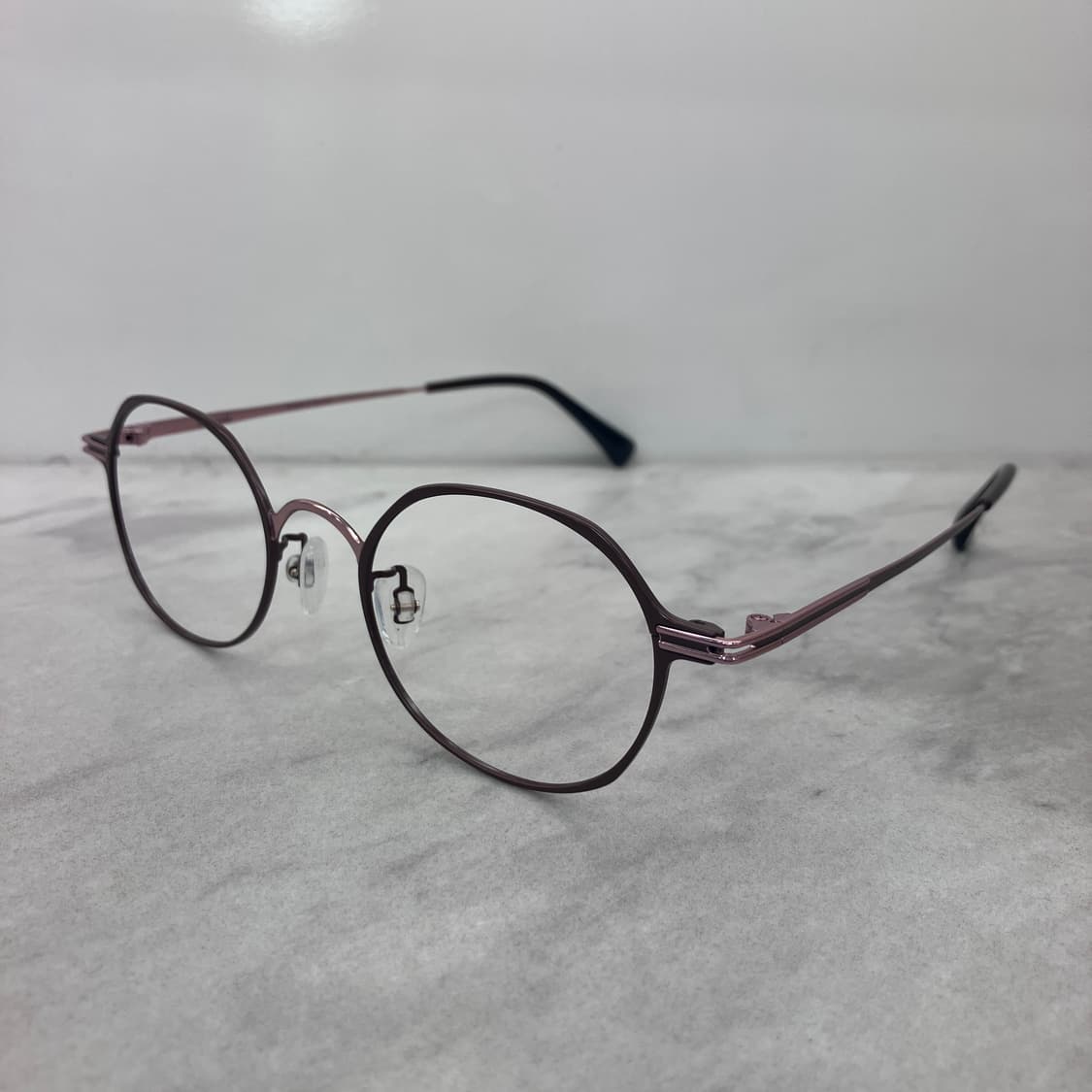 C69 크루세이드 Crusade 브라운 다각 오벌 메탈테 안경 상품이미지7