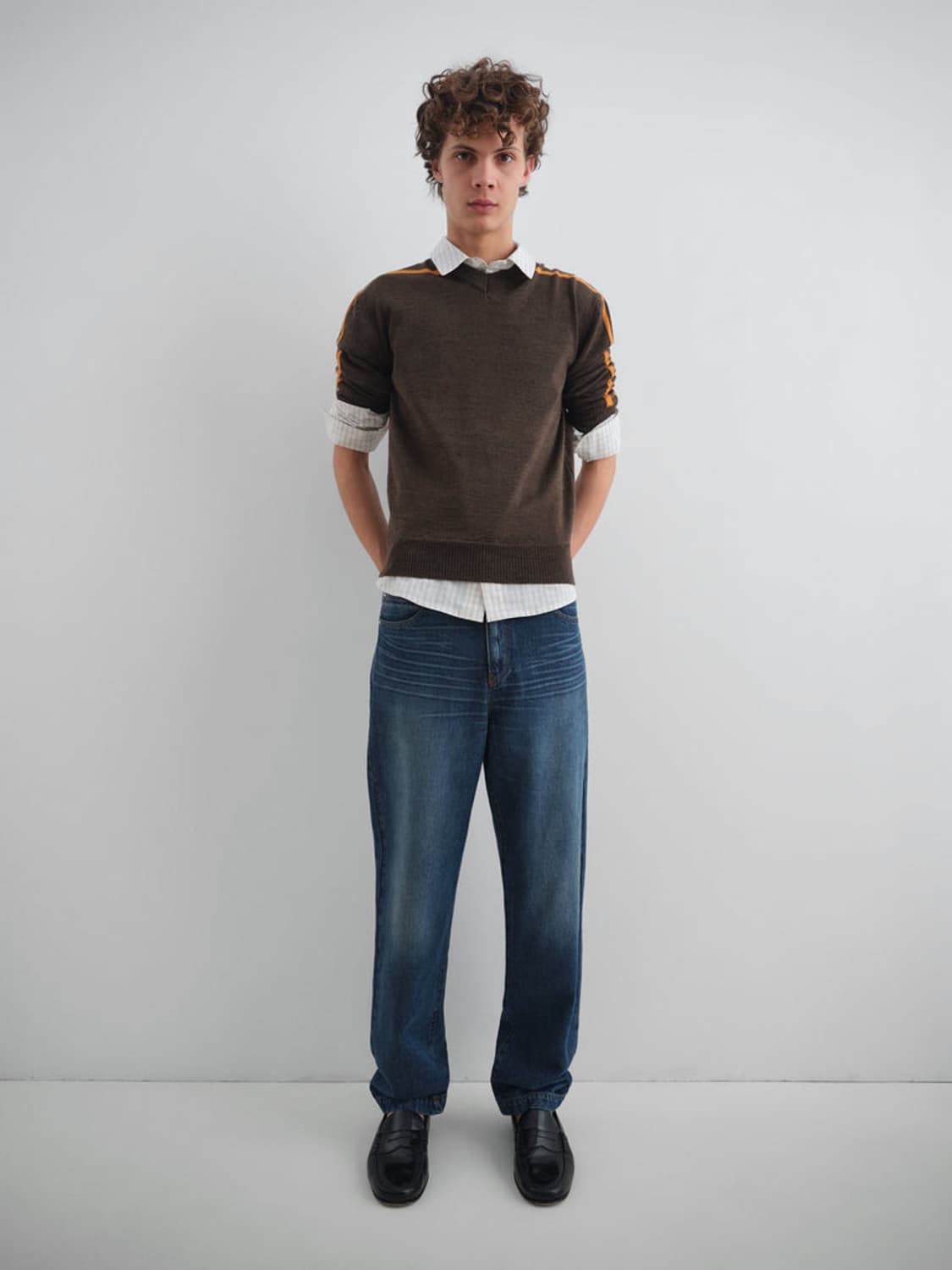 [S,M]기마구아스 SPORT JUMPER 니트/브라운 상품이미지7