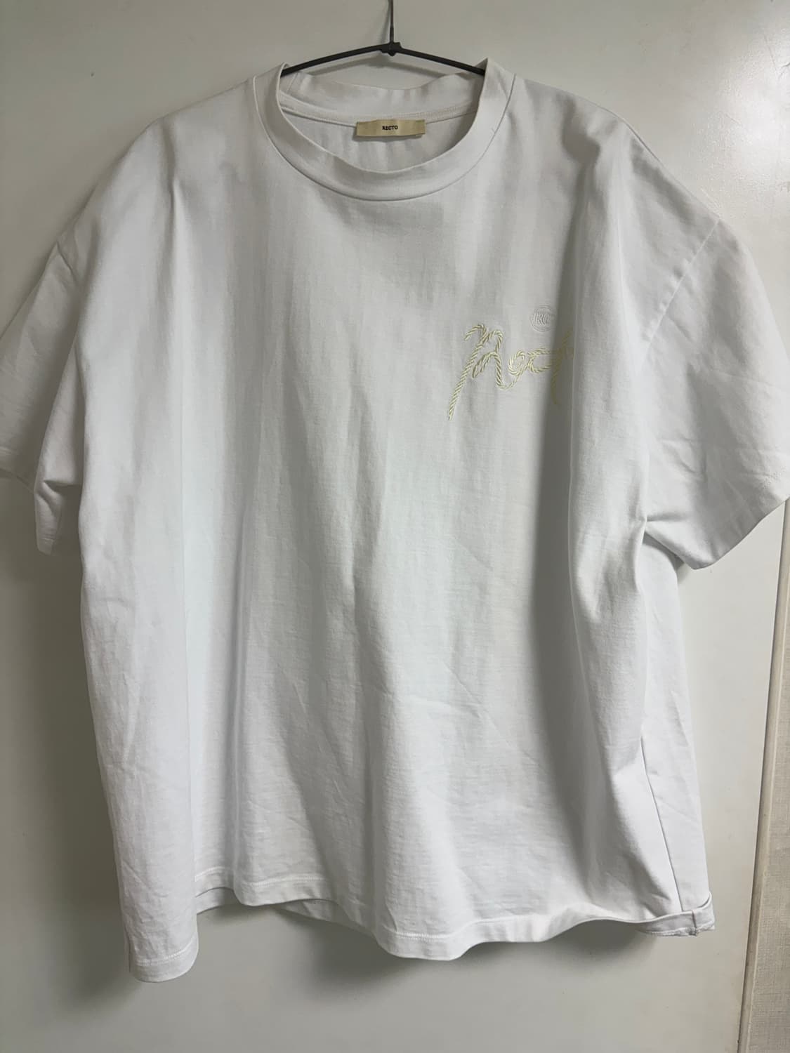 렉토 자수로고 반팔 티셔츠 S (100-105사이즈감) 상품이미지1