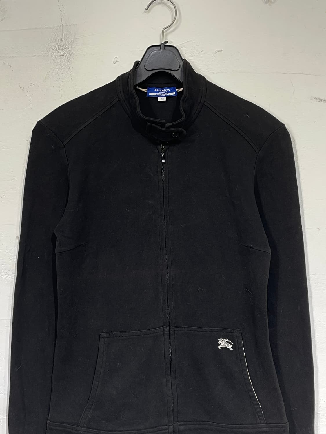 버버리 블랙 넥 카라 포인트 블랙 져지 집업 38 상품이미지8