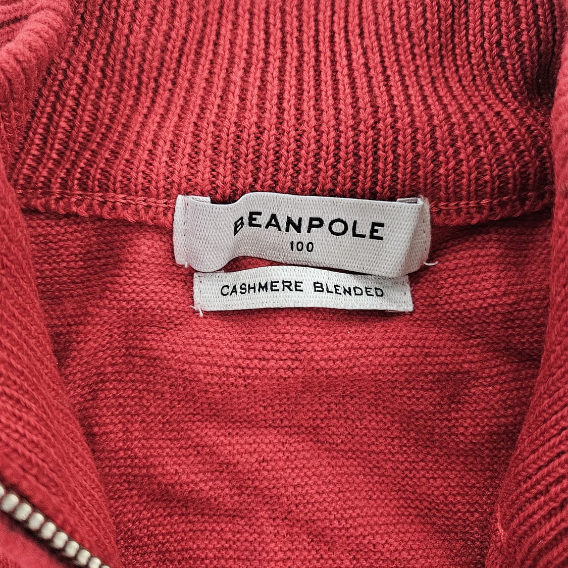 [100] 빈폴 울 캐시미어 니트 스웨터 집업 가디건 0120Y2 상품이미지3