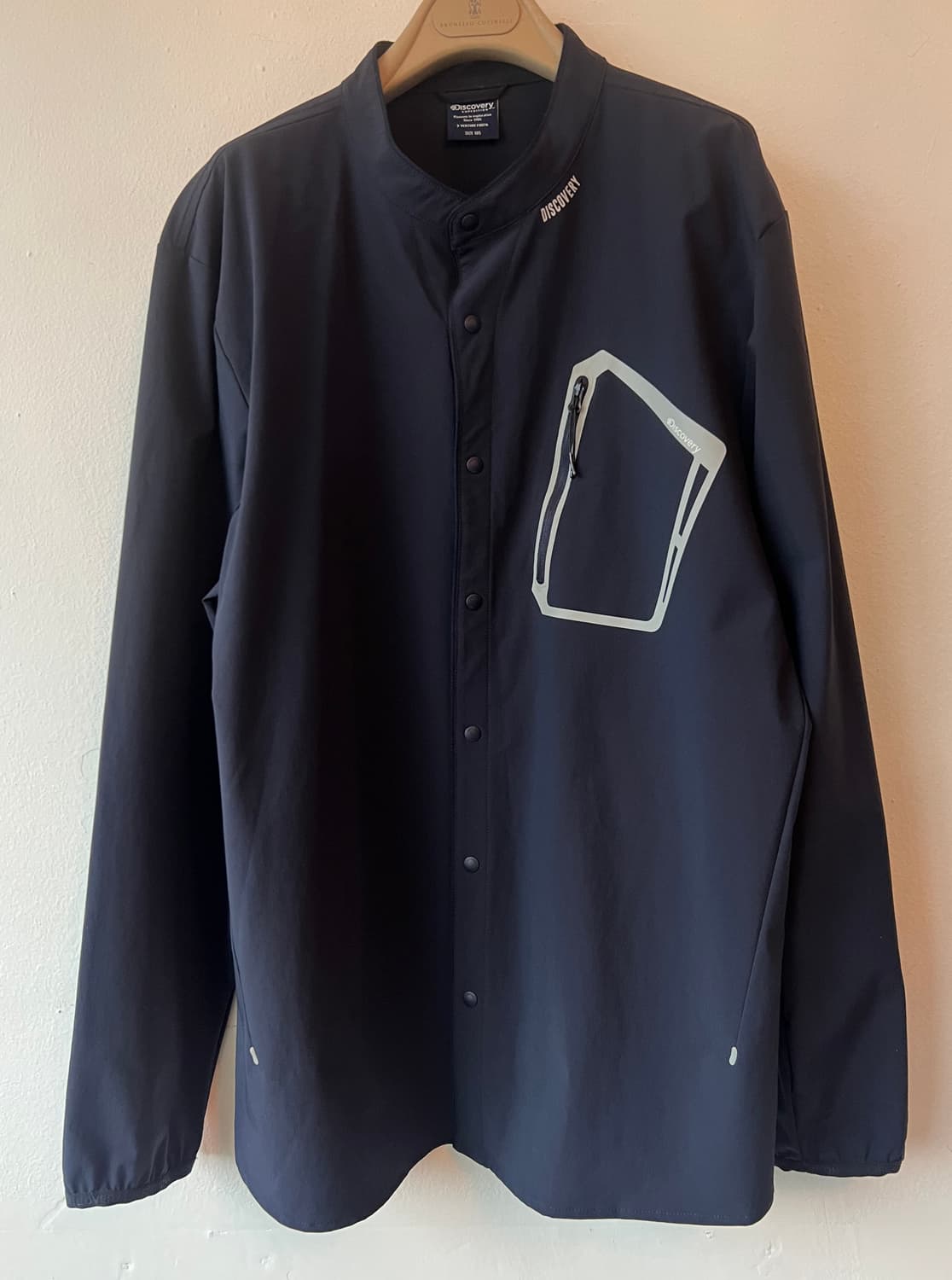 디스커버리 남성 네이비 바람막이점퍼 상품이미지1