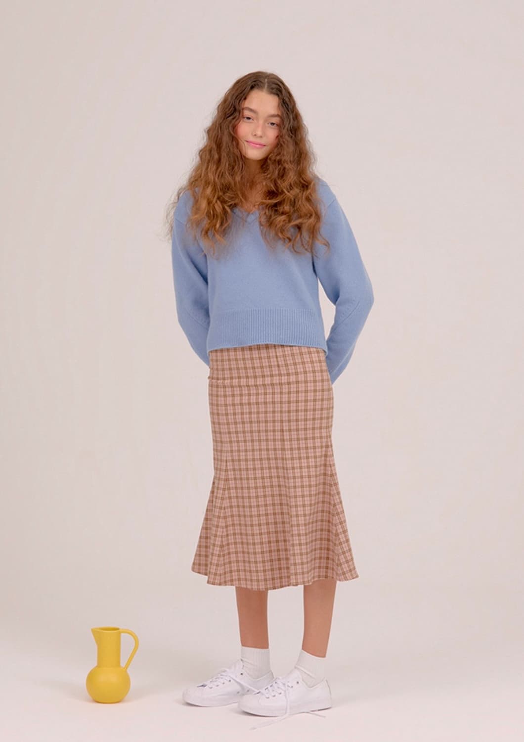 유어네임히얼 구름이 니트 스카이 블루 [장희령, 서현진, 효민 착용] 상품이미지2