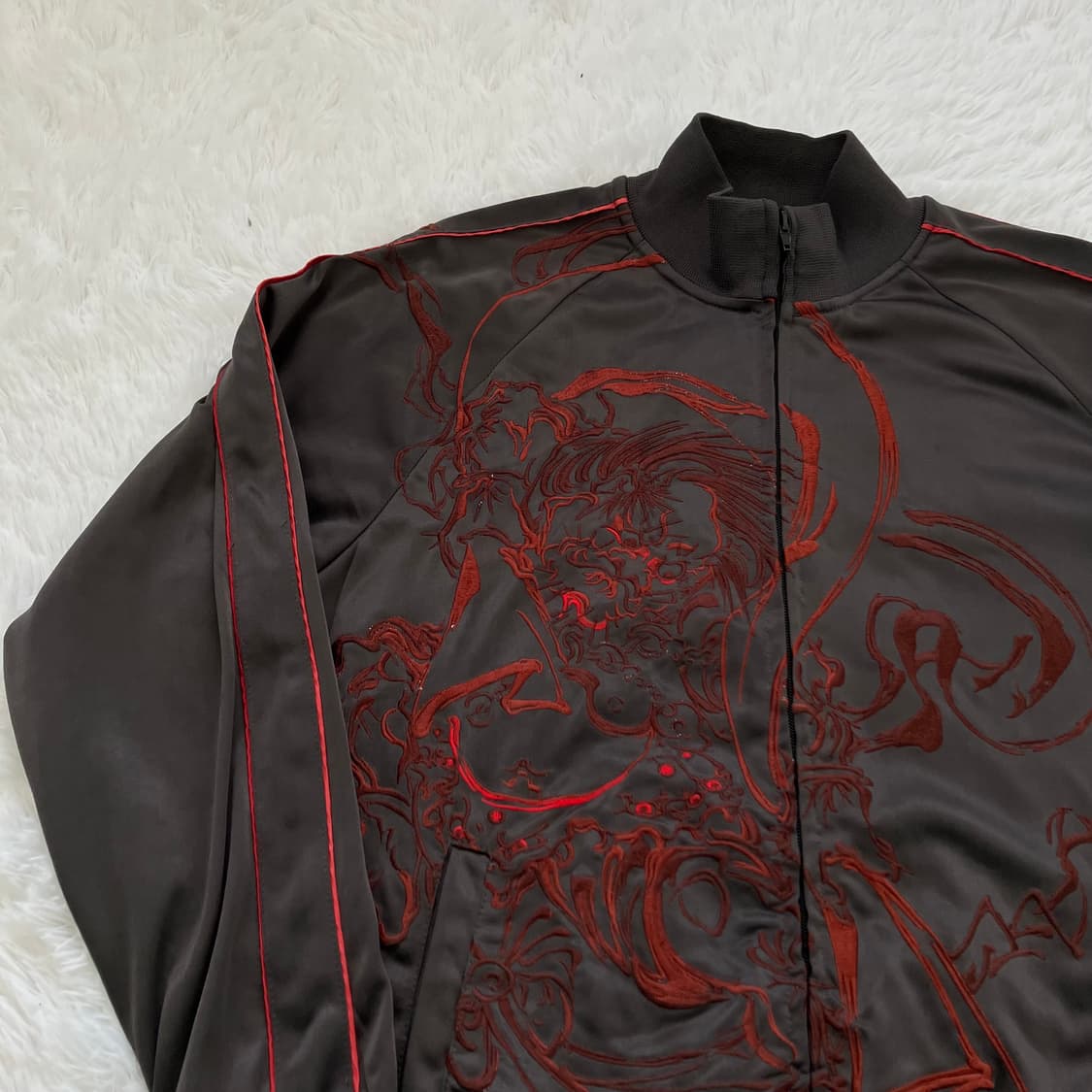 빈티지 레드 염라천왕 스카잔 o-927 y2k 스트릿 모리 갸루 일본빈티 상품이미지5