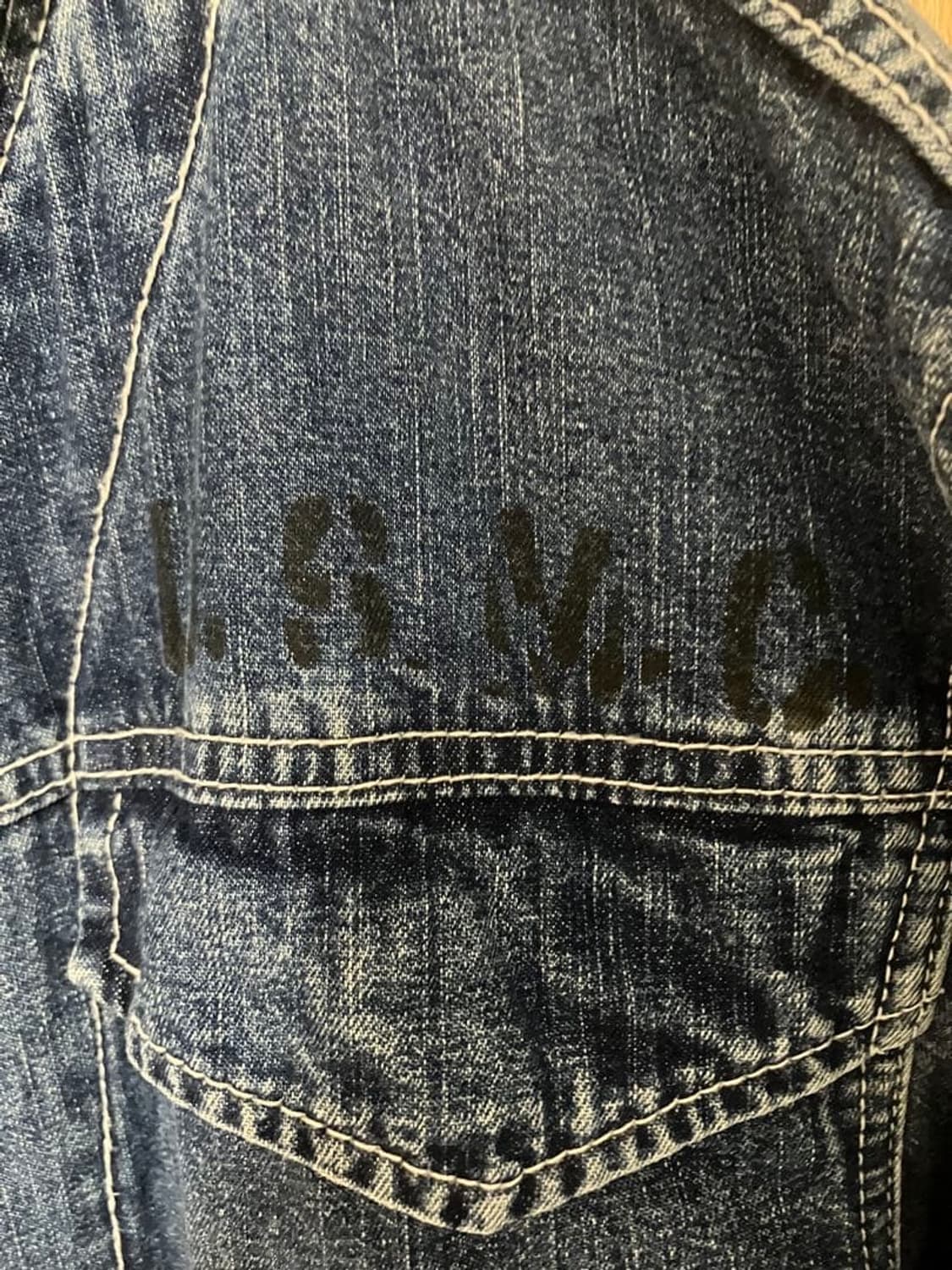 아비렉스 데님 점프수트 오버롤 Avirex xl 차일드매거진 차매 상품이미지4