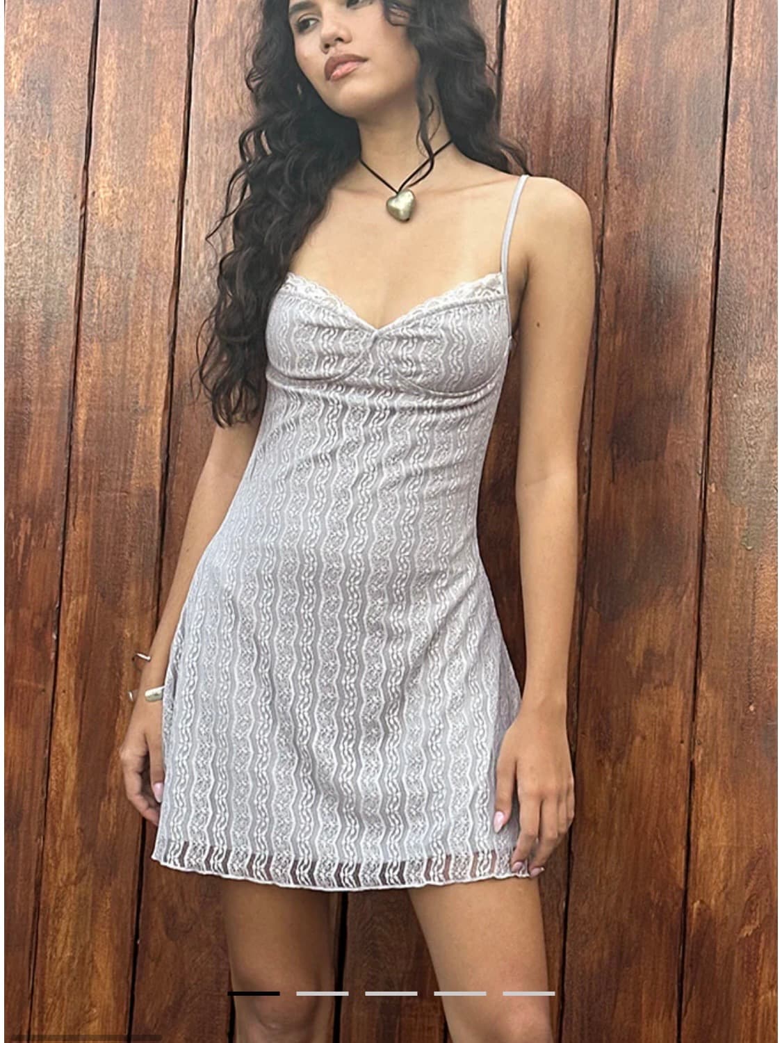 motelrocks silver gray mesh dress 상품이미지2