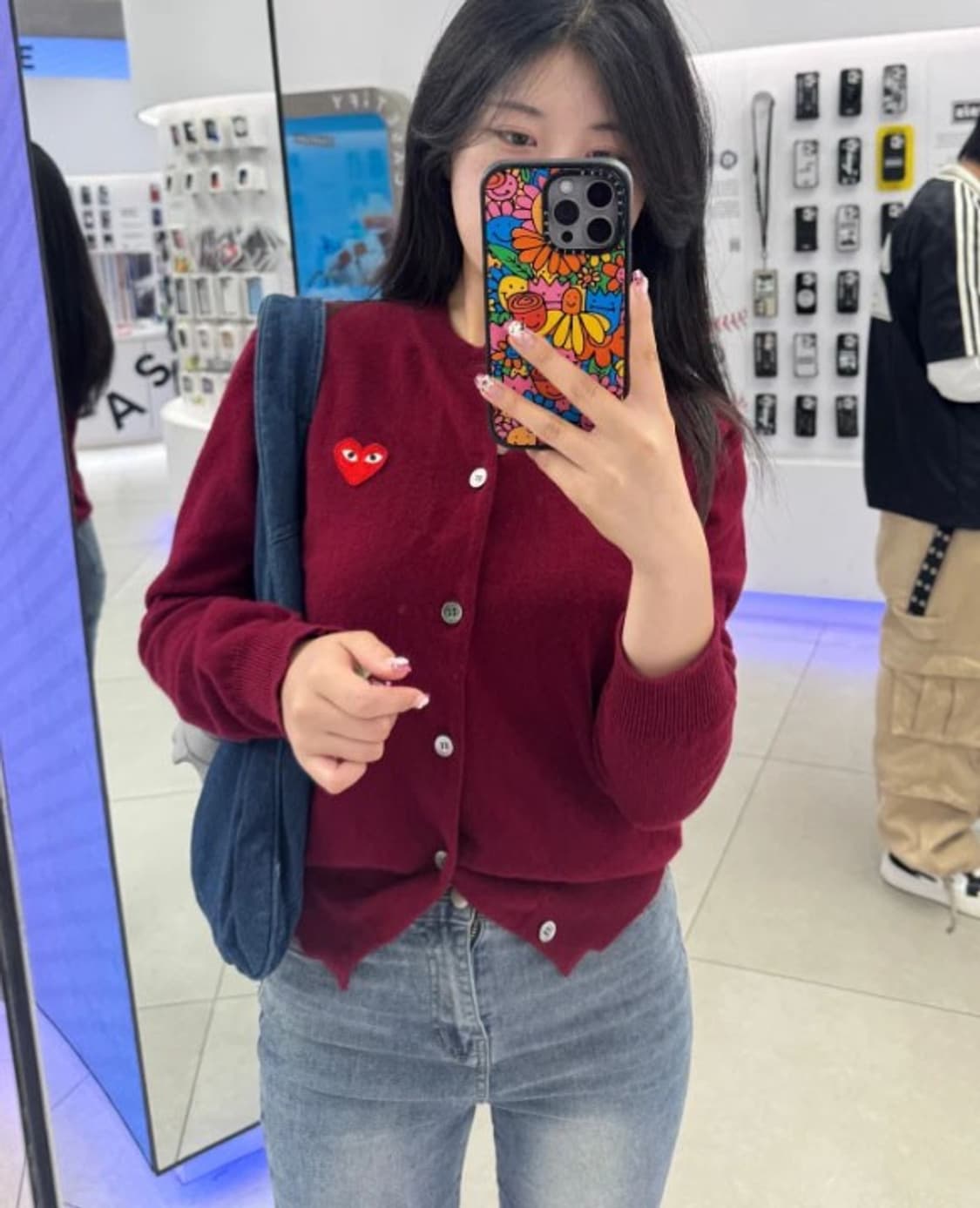 꼼데가르송 24FW 레드하트 와펜 울 니트 가디건 PN7099 상품이미지2