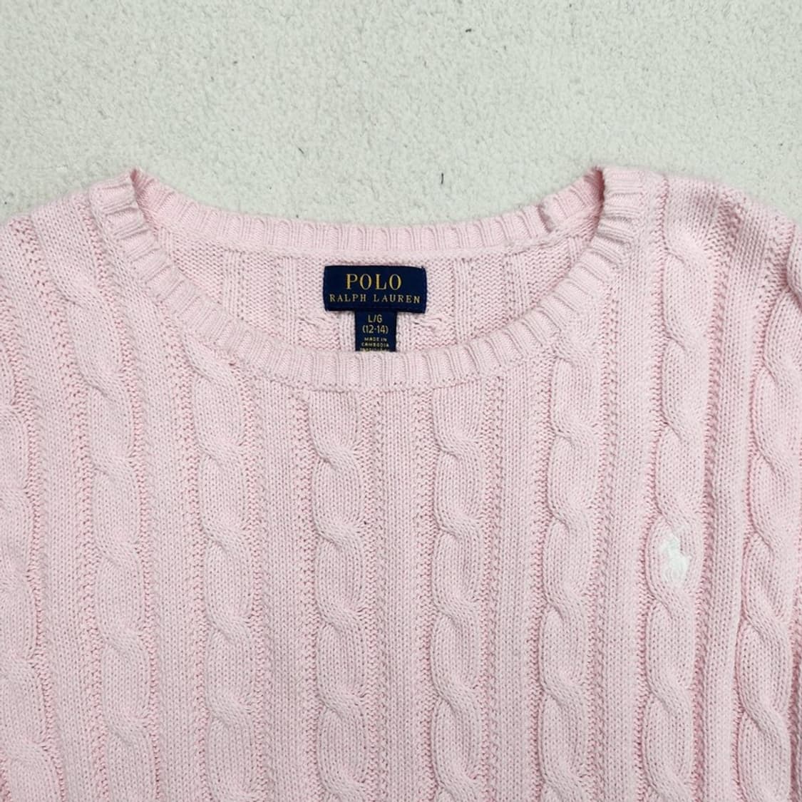 RALPH LAUREN 꽈배기 니트  L/G (12-14) 상품이미지4