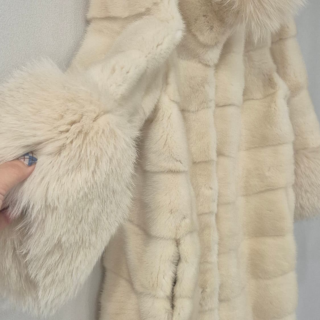 코펜하겐 플래티넘 밍크 후드 코트 55~66 상품이미지4