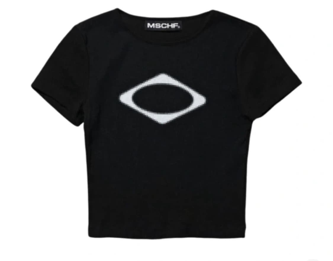 미스치프 롬버스 크롭반팔 상품이미지1