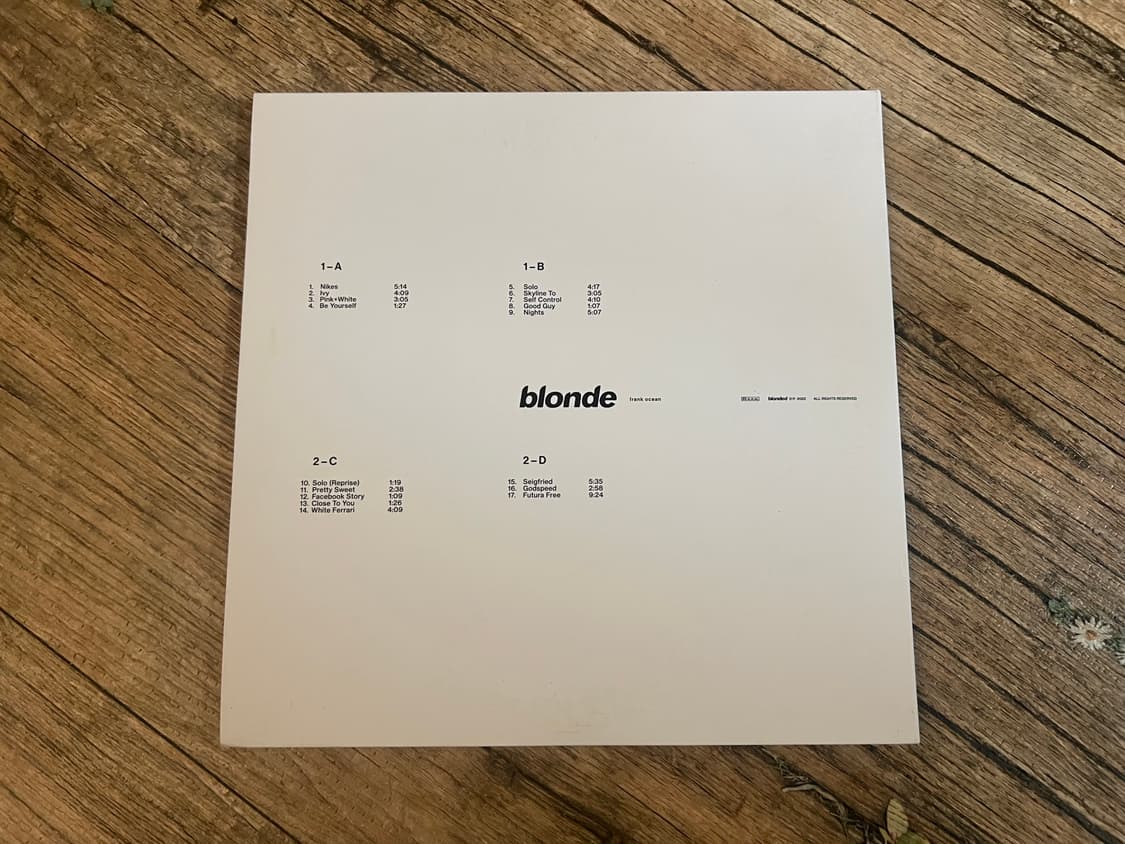 blonde LP - Frank Ocean 상품이미지2