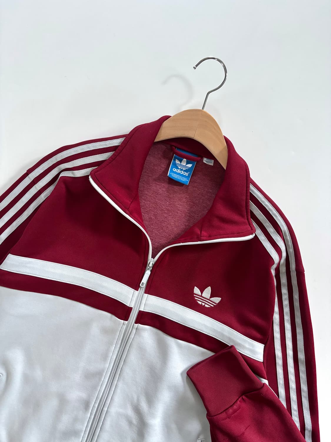 Adidas 아디다스 버건디 배색 파이어버드 트랙탑  상품이미지4