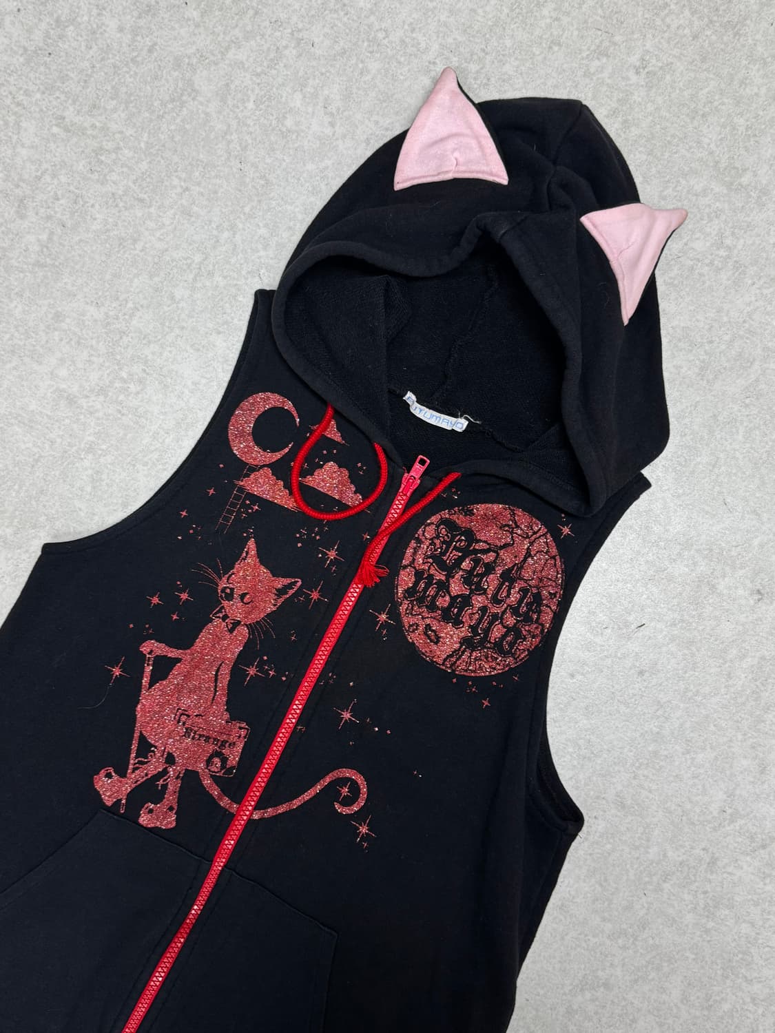 고스펑크 고양이귀 후디  상품이미지2