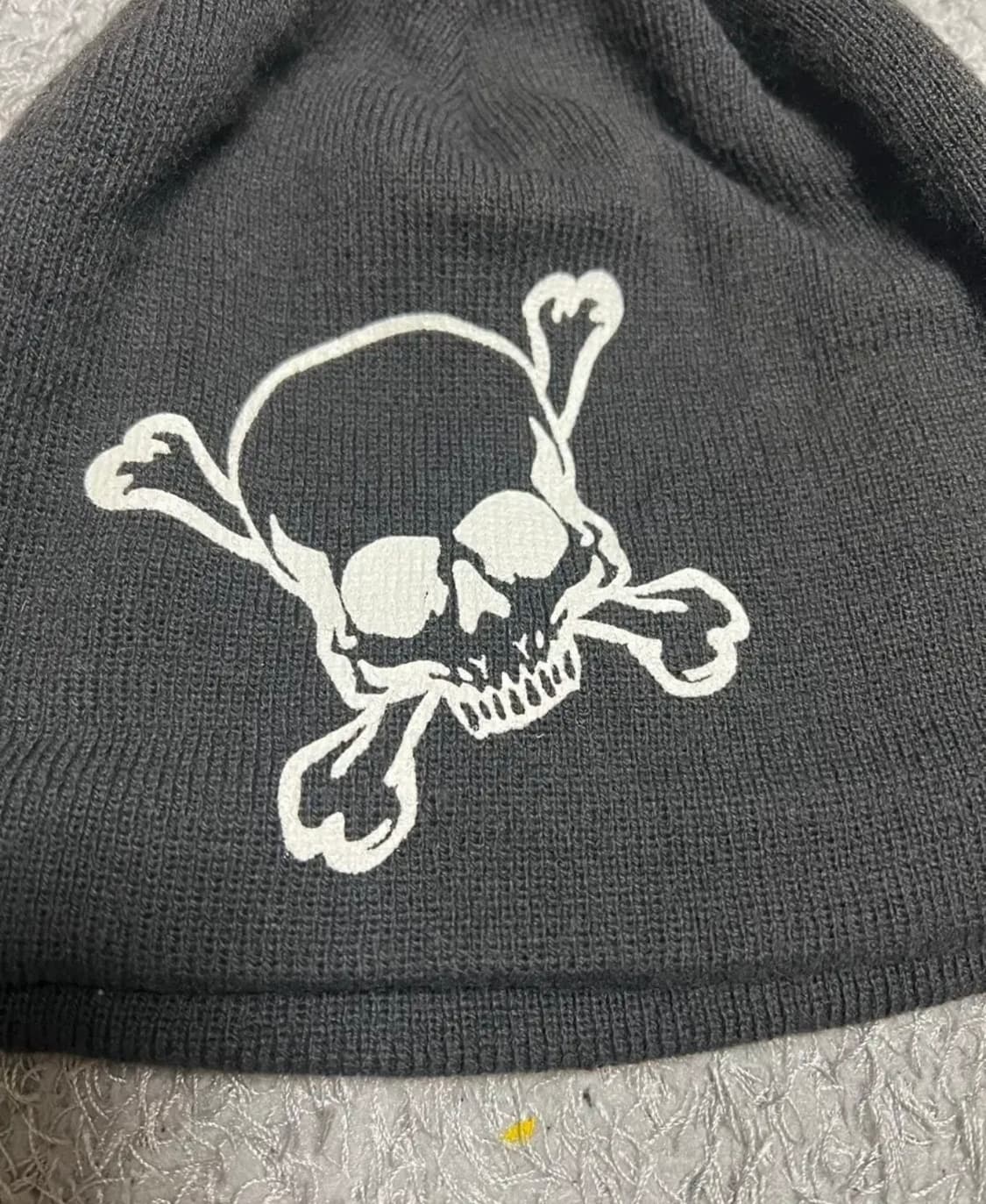 Castano 해골 프린팅 블랙 비니 상품이미지2