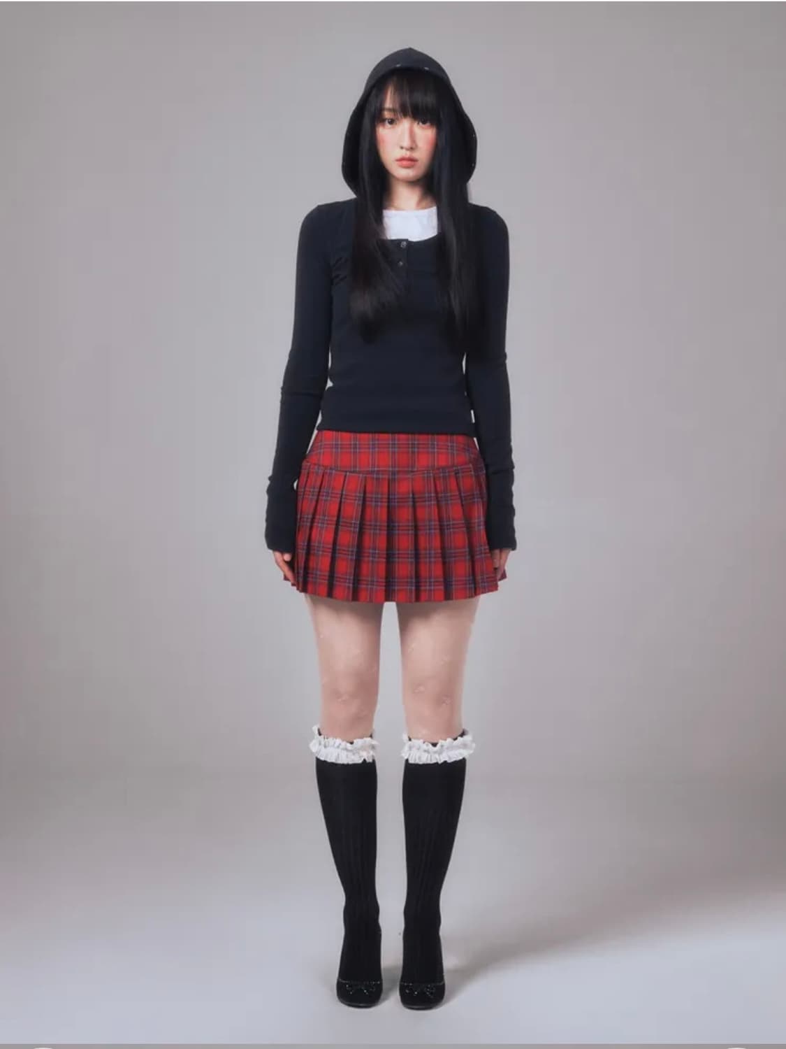 유희youhee 차콜 스터드 셋업M/개별판매 가능 상품이미지4