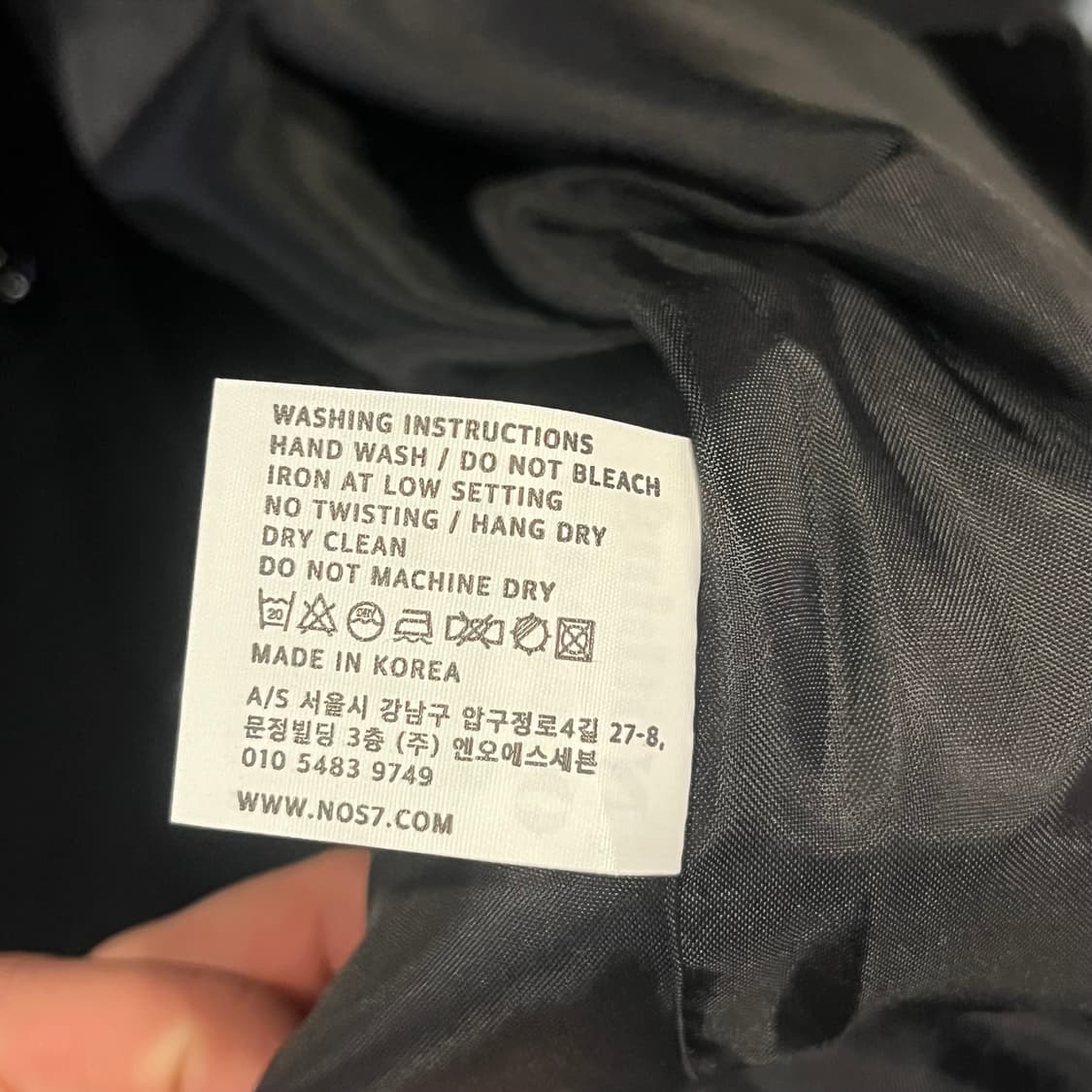 NOS7 블랙 백로고 코치자켓 상품이미지8